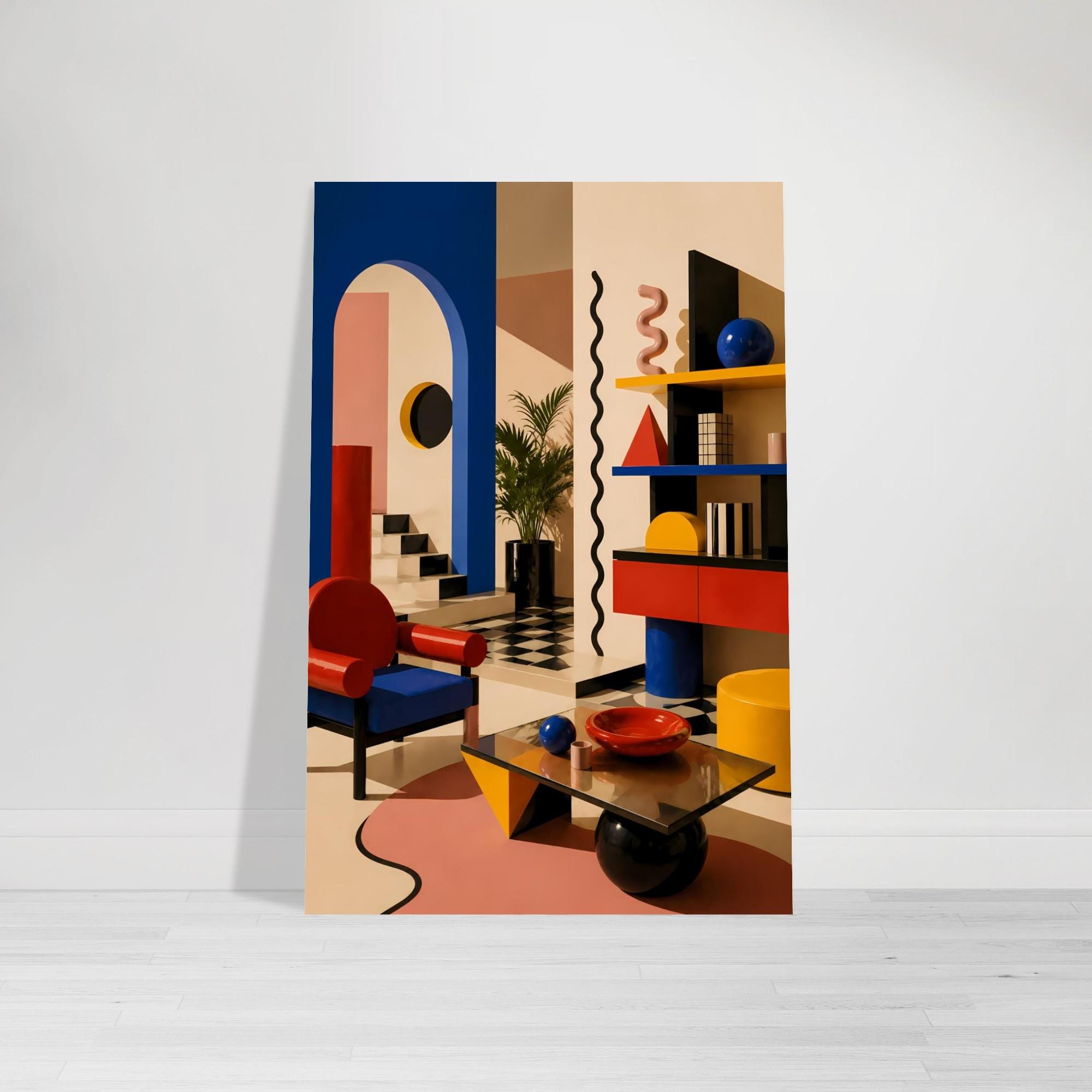 Bauhaus Geometric Wall Art — artwork