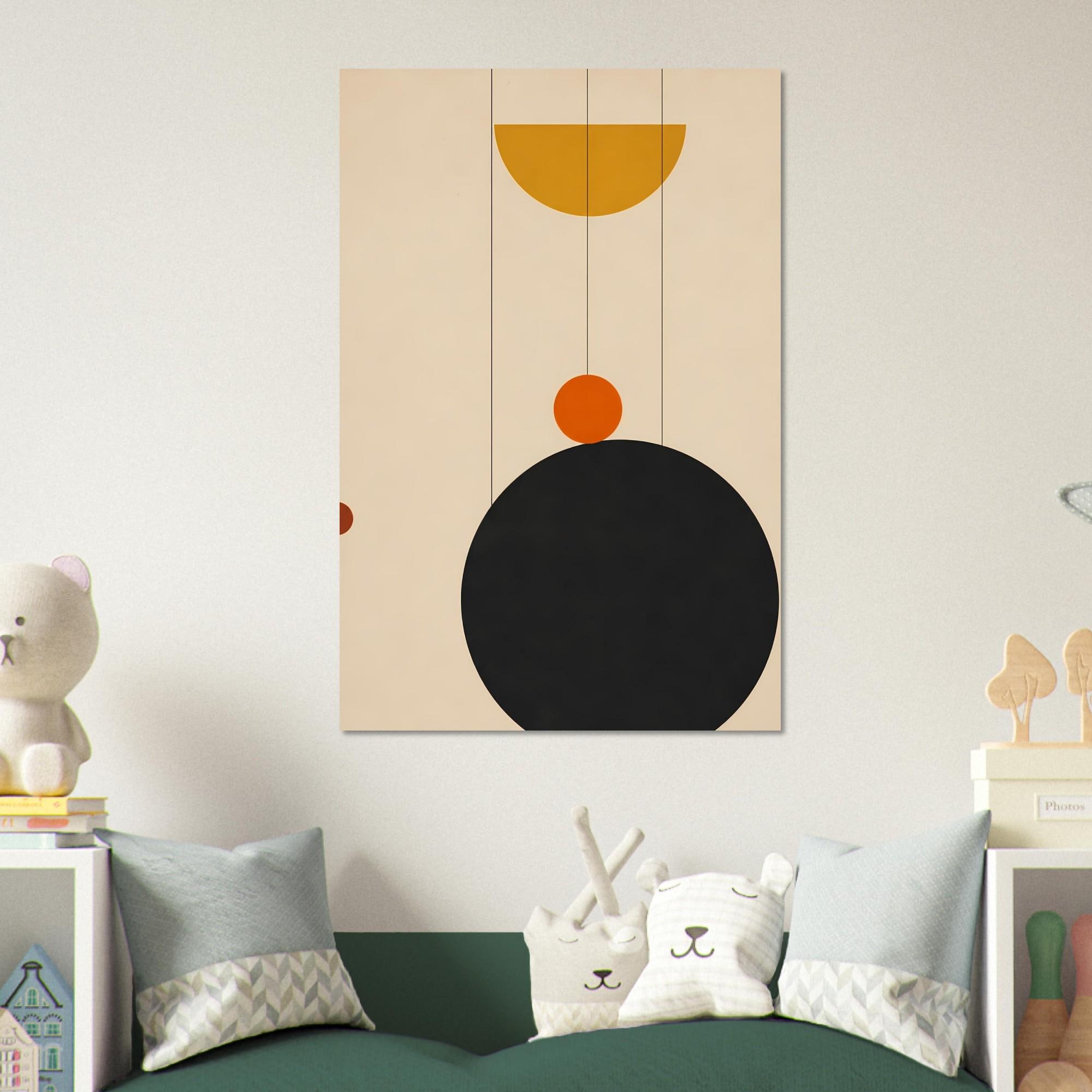 Bauhaus Geometric Wall Art — artwork view 2