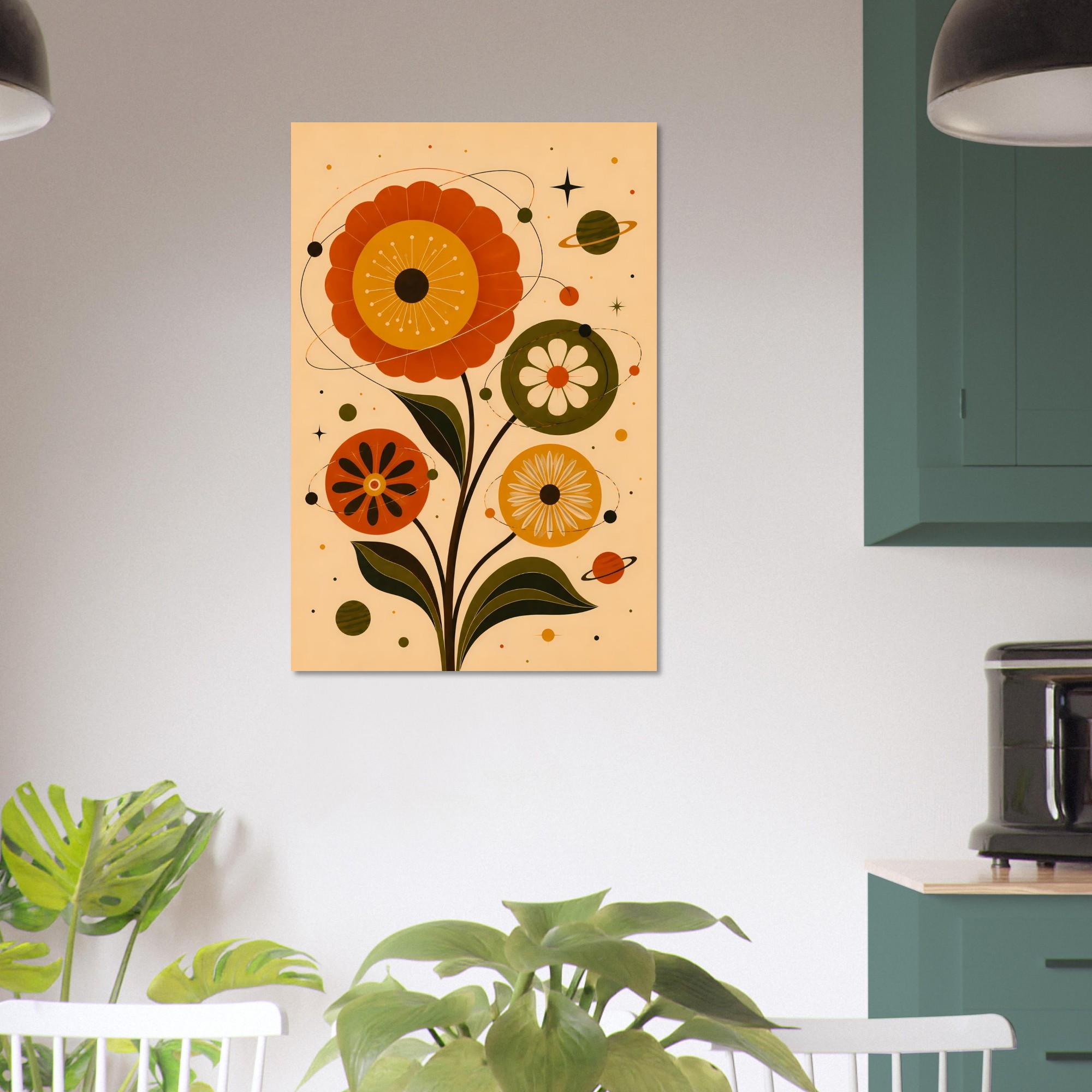 Mid Century Botanical Wall Art — artwork view 2