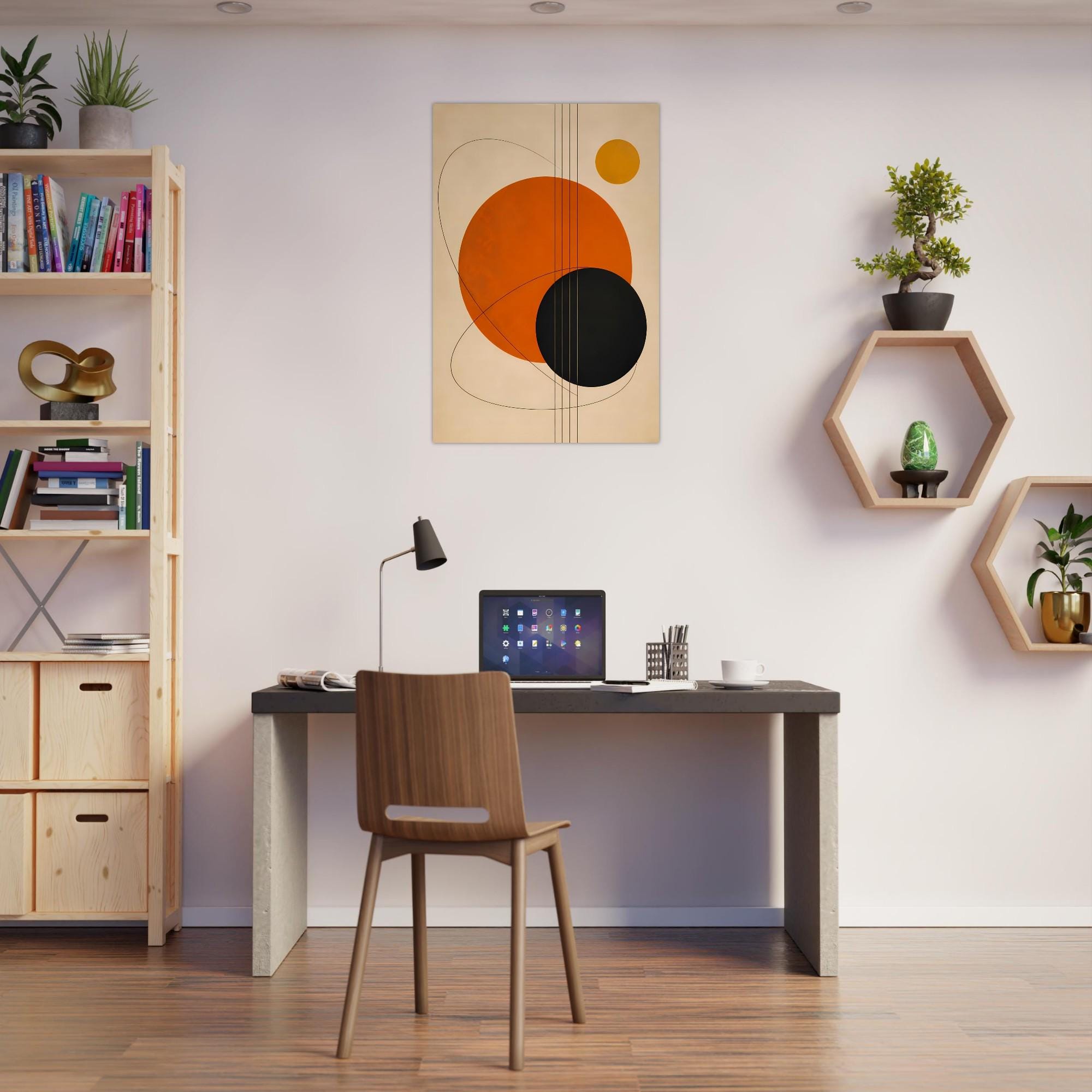 Bauhaus Geometric Wall Art — artwork view 2