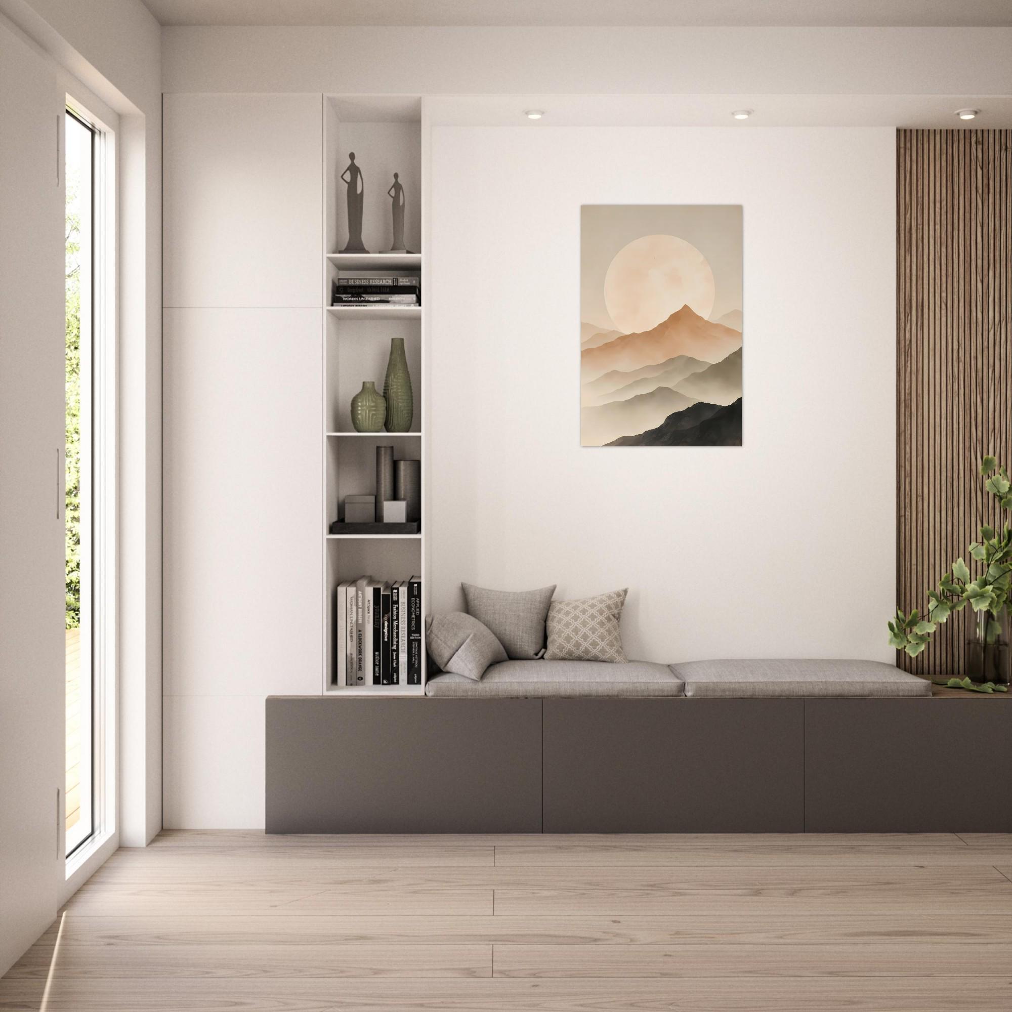 Japandi Landscape Wall Art — artwork view 2