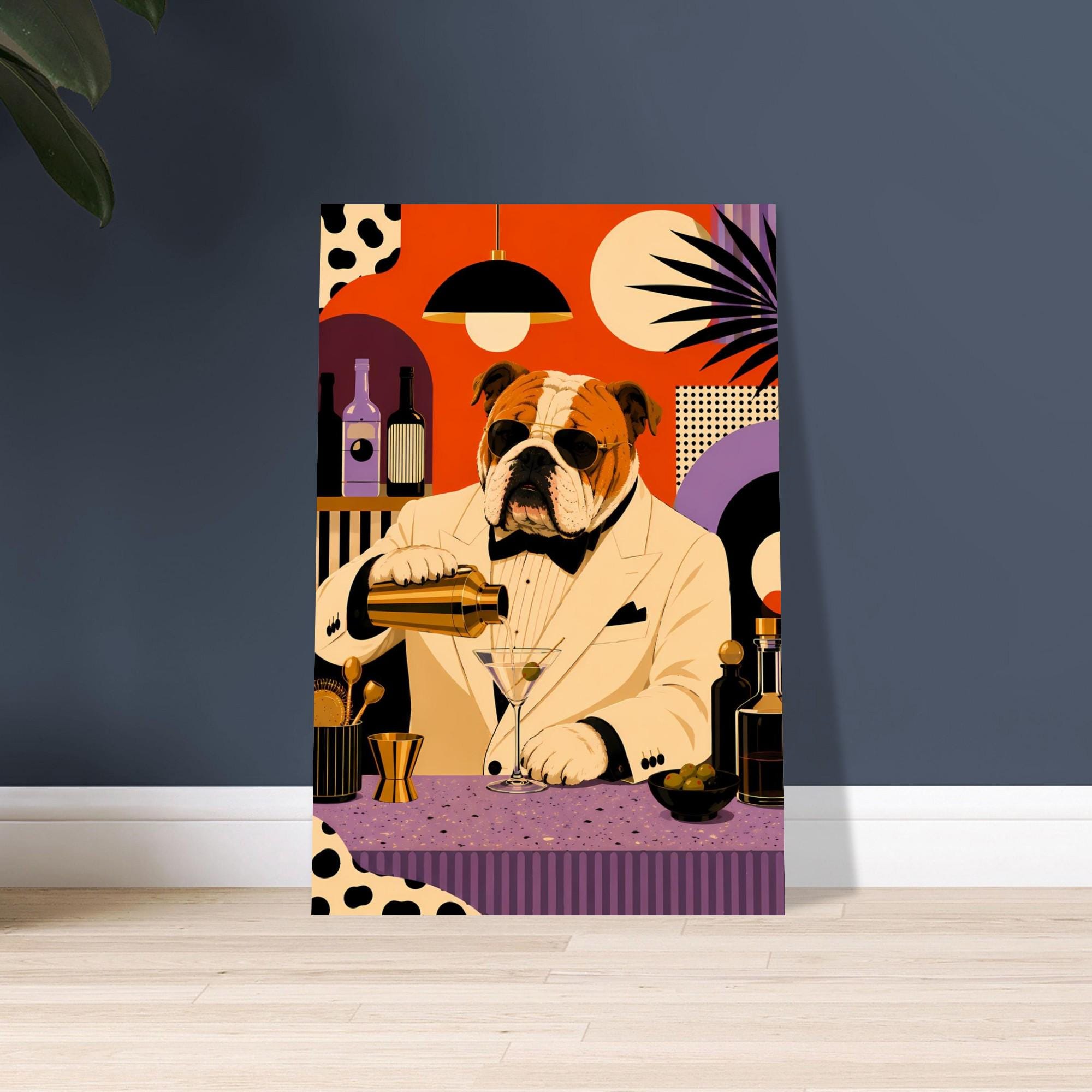 Mid Century Dog Wall Art — artwork view 2