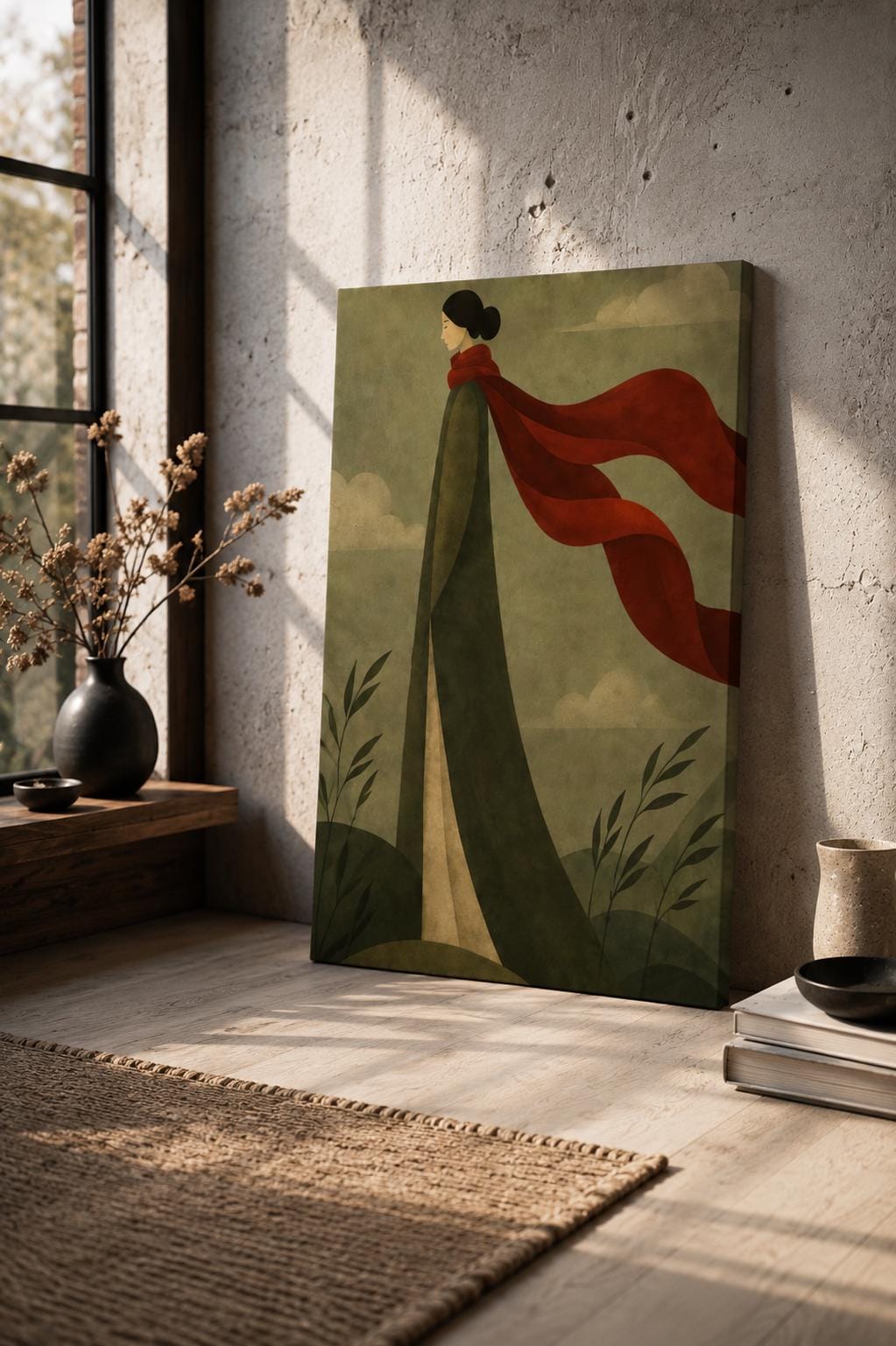 Scandinavian Woman Wall Art — artwork