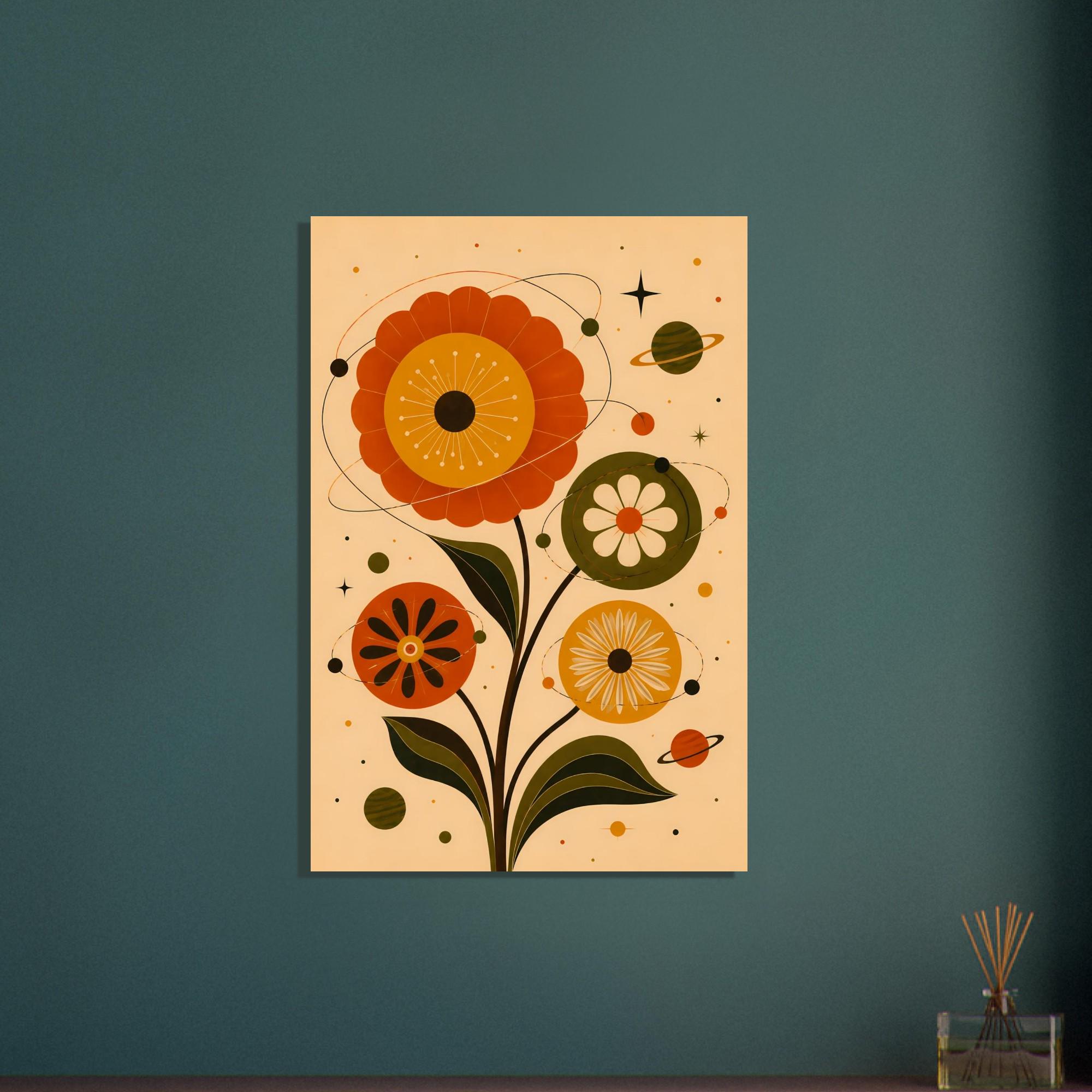 Mid Century Botanical Wall Art — artwork