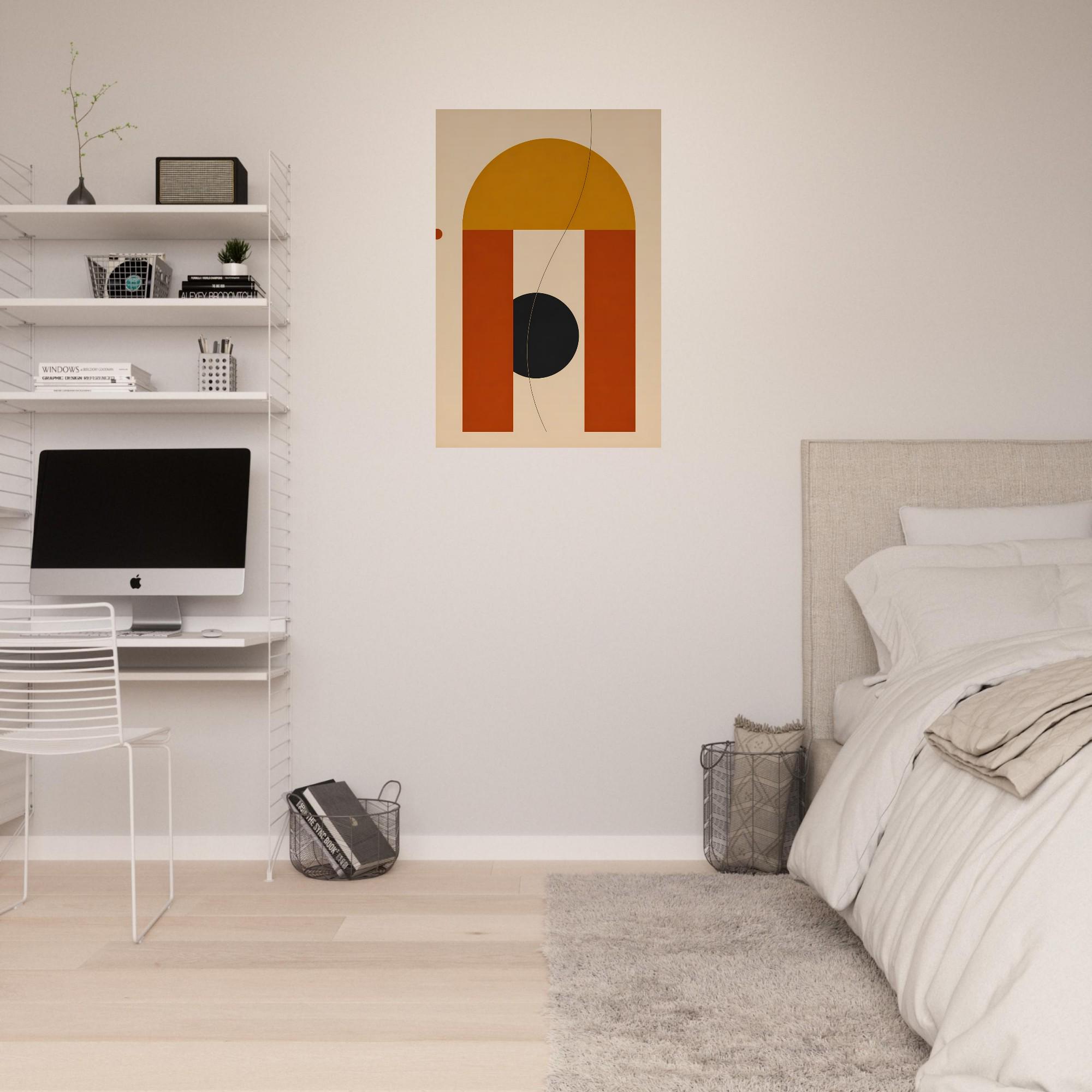 Bauhaus Geometric Wall Art — artwork view 2