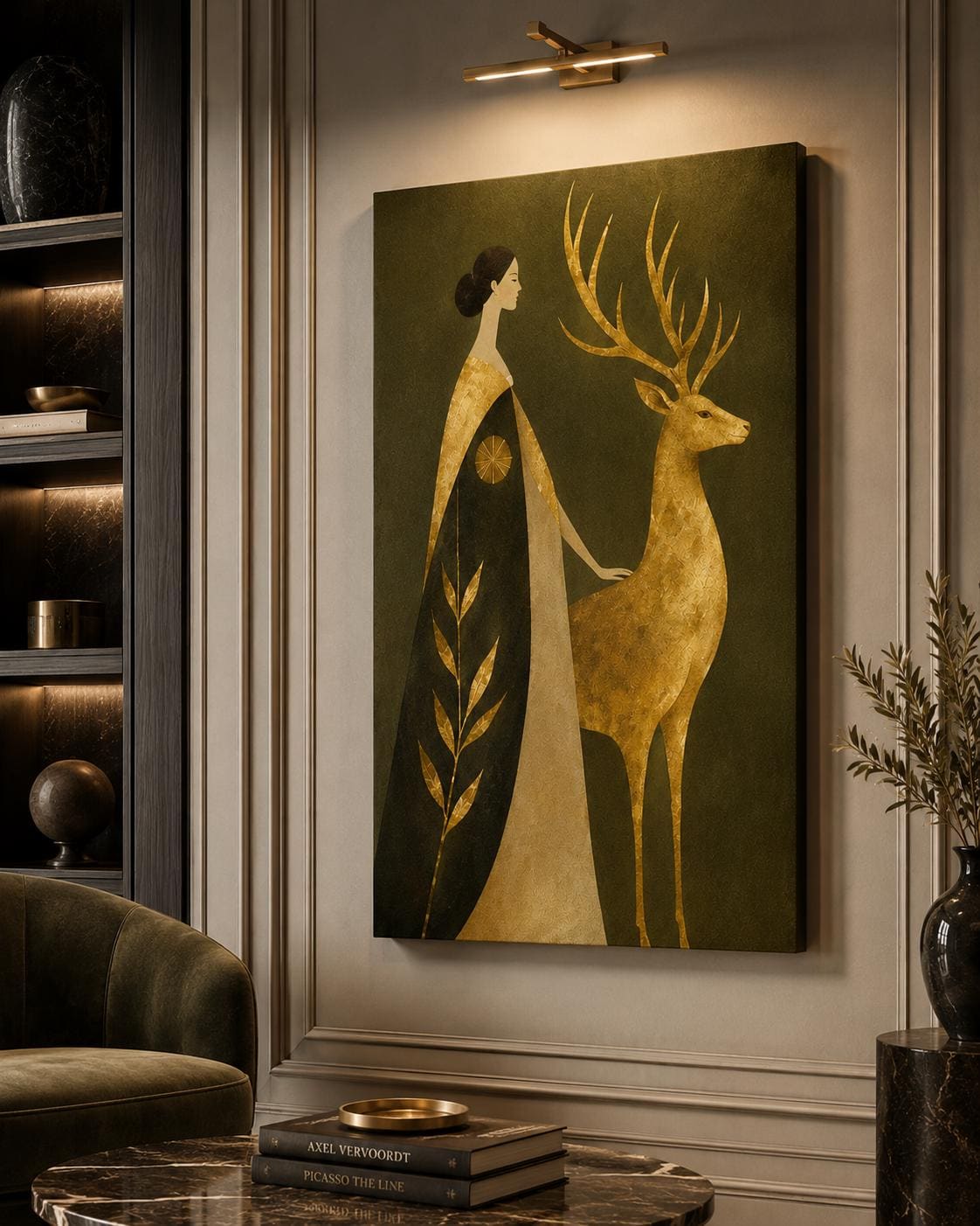 Japandi Woman Wall Art — artwork
