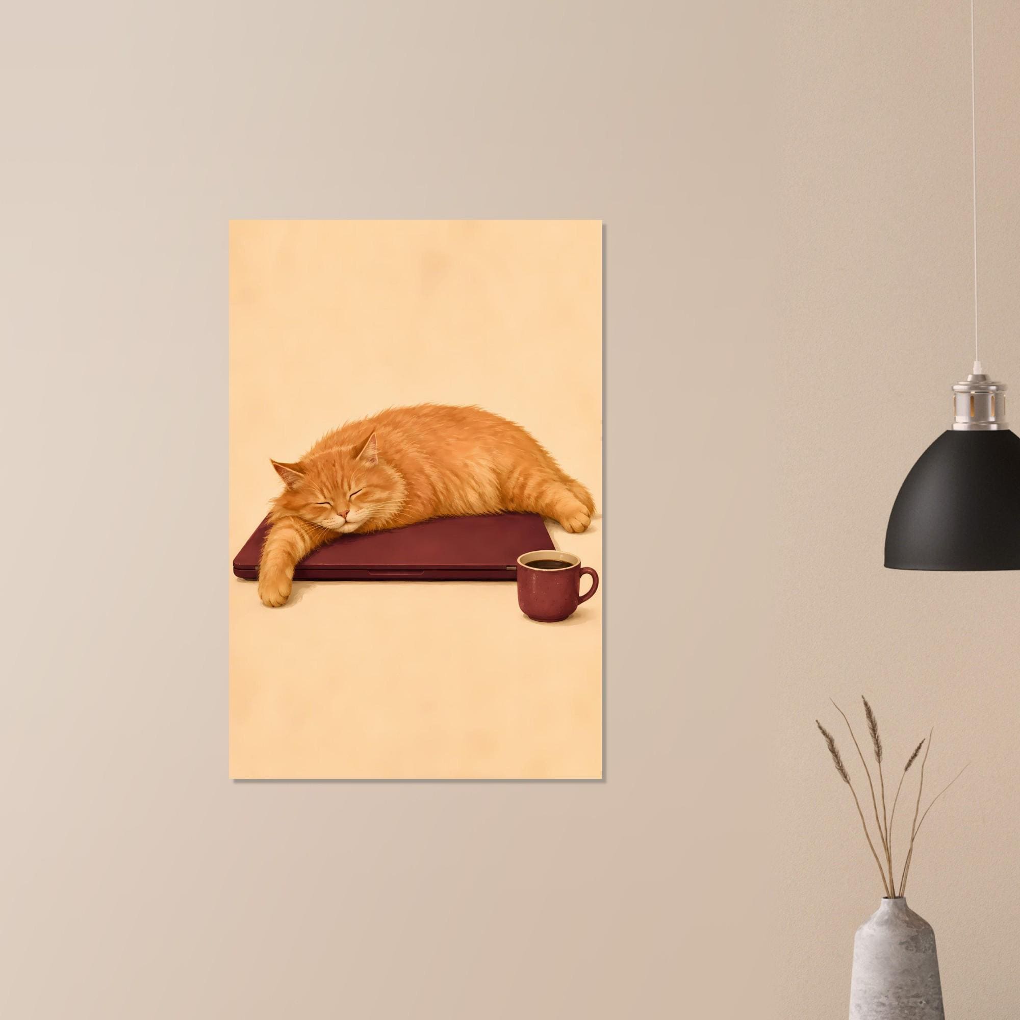 Cozy Cat Wall Art — artwork view 2