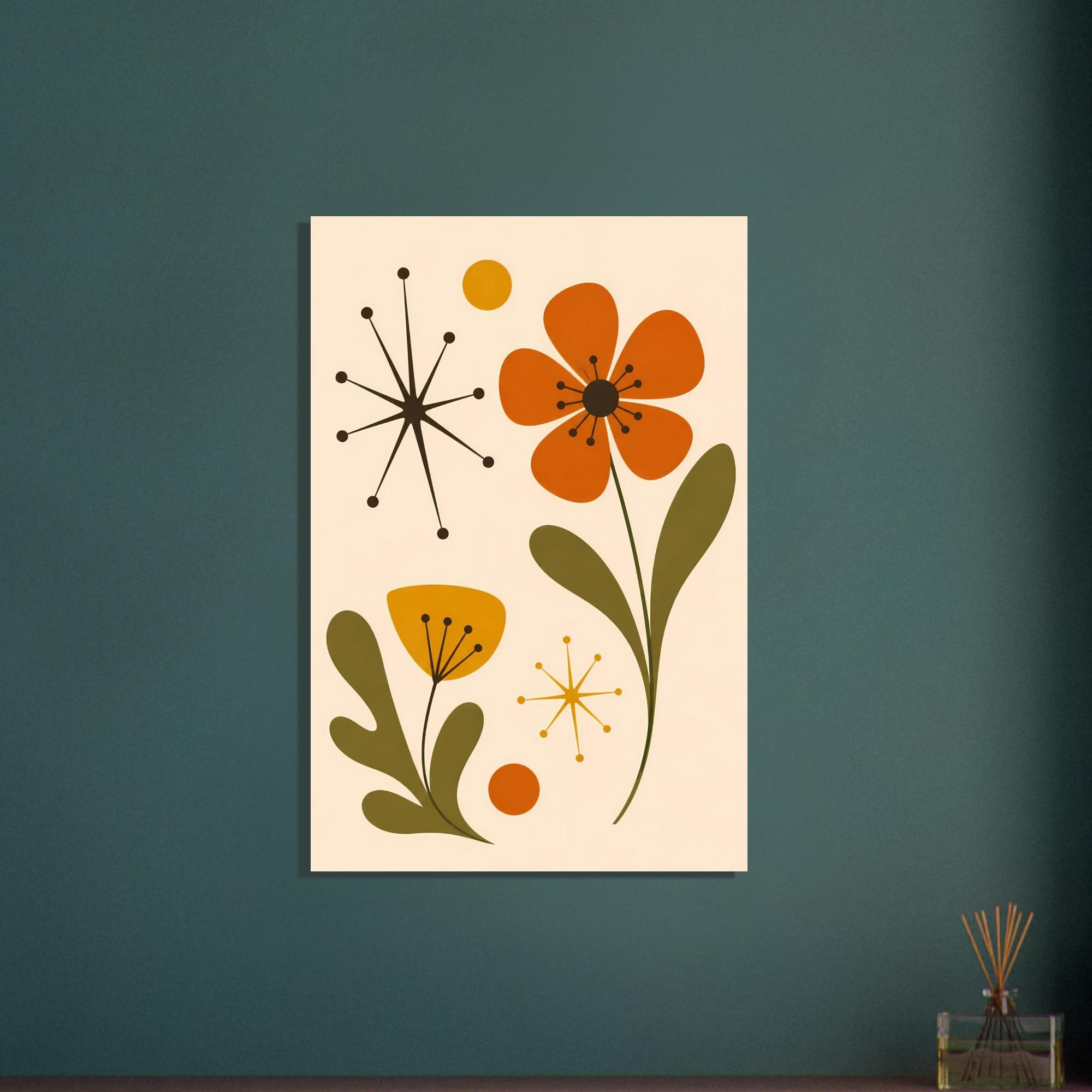 Mid Century Botanical Wall Art — artwork
