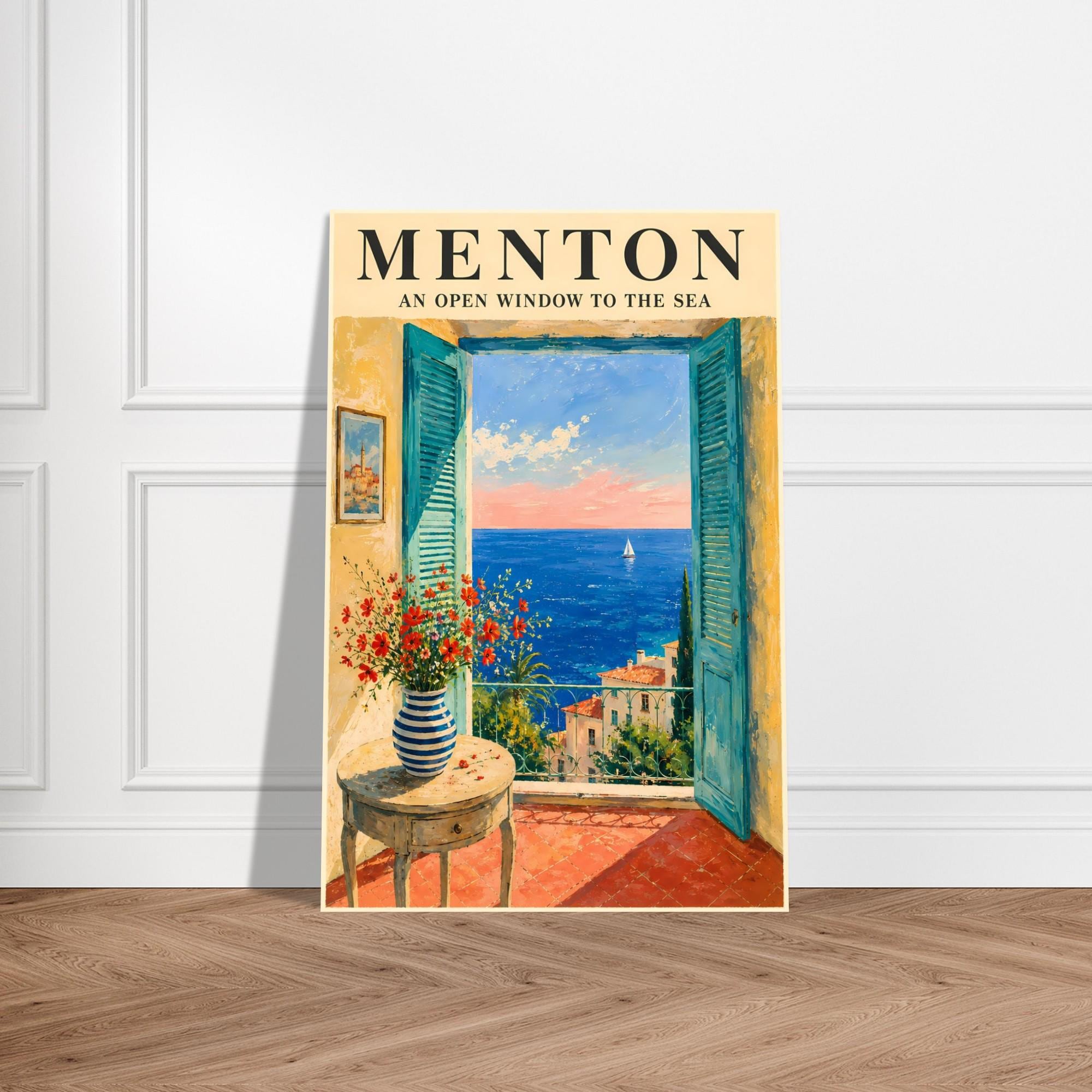 French Riviera Wall Art — artwork