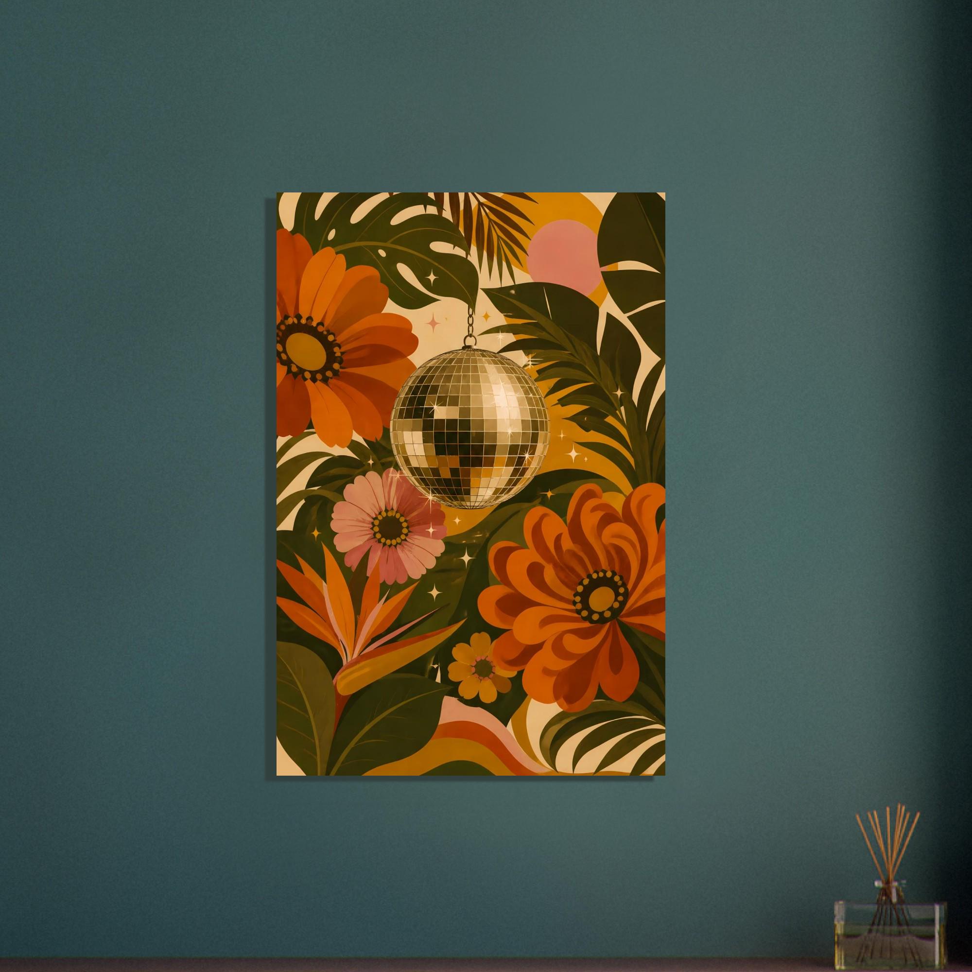 Retro Floral Poster — artwork