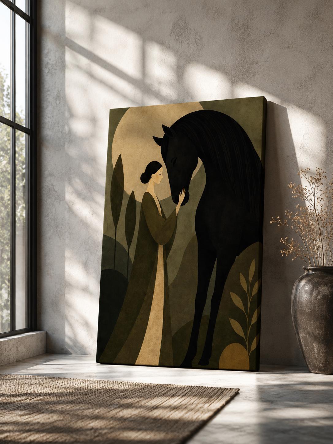 Scandinavian Horse Wall Art — artwork