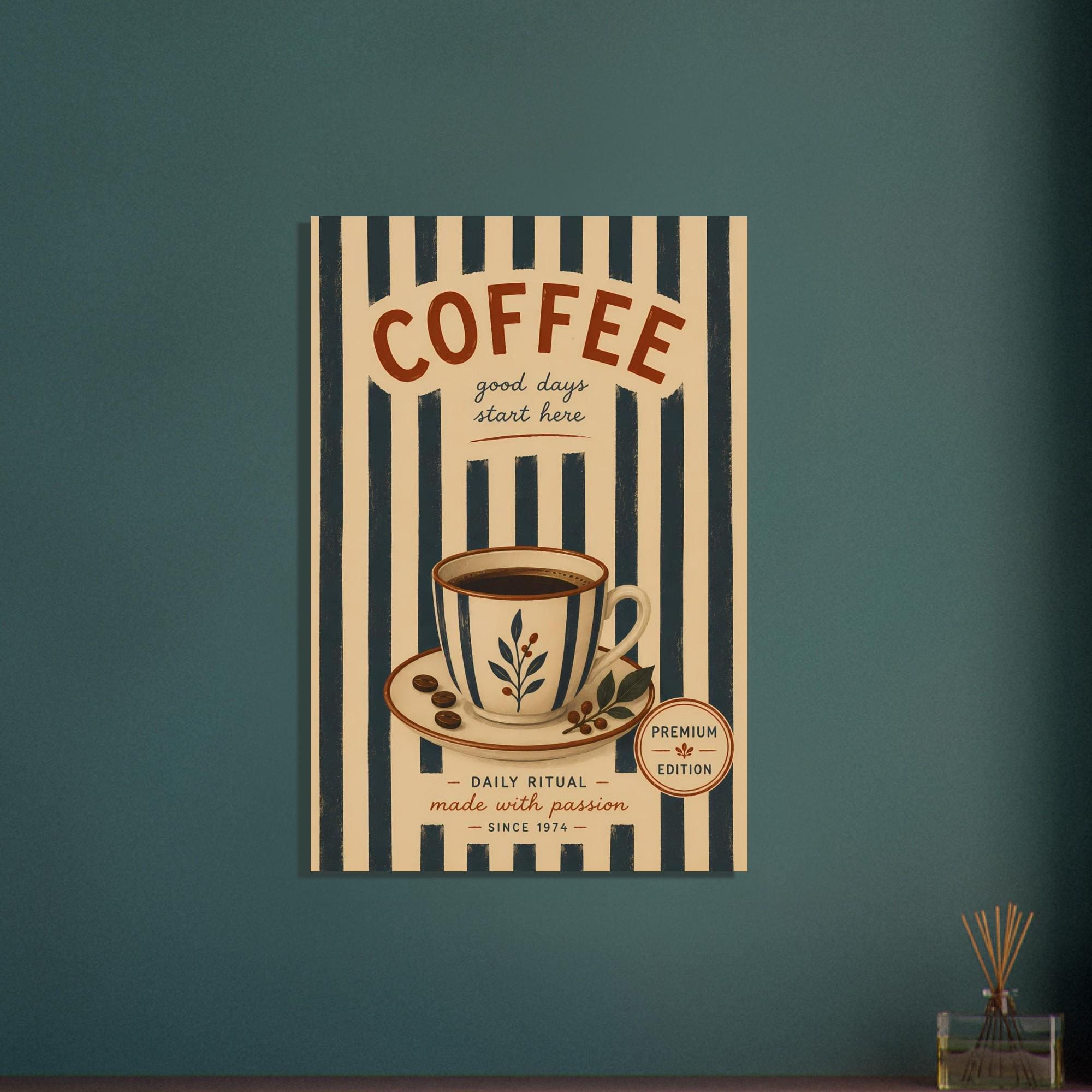 Retro Coffee Wall Art — artwork