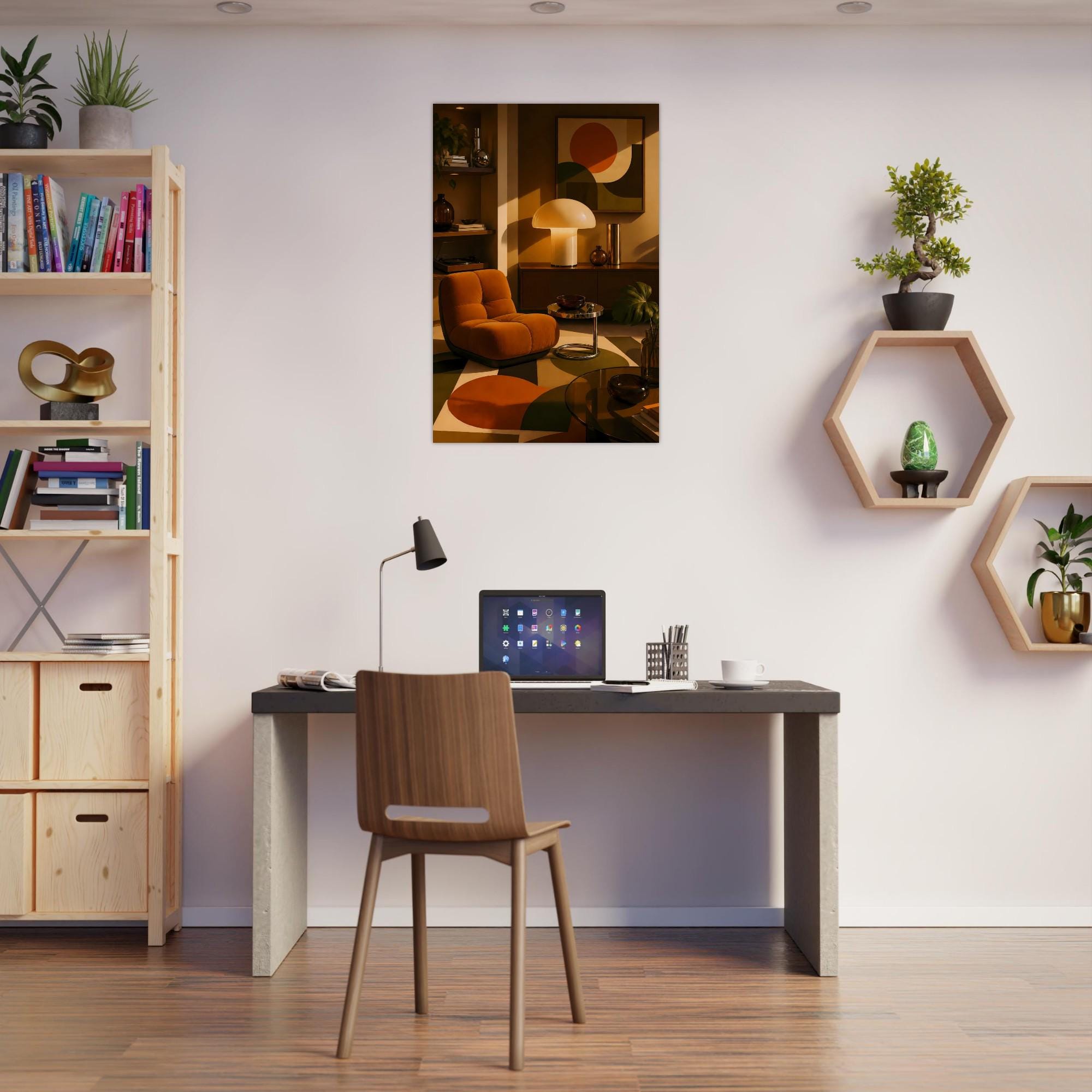 Bauhaus Geometric Wall Art — artwork view 2