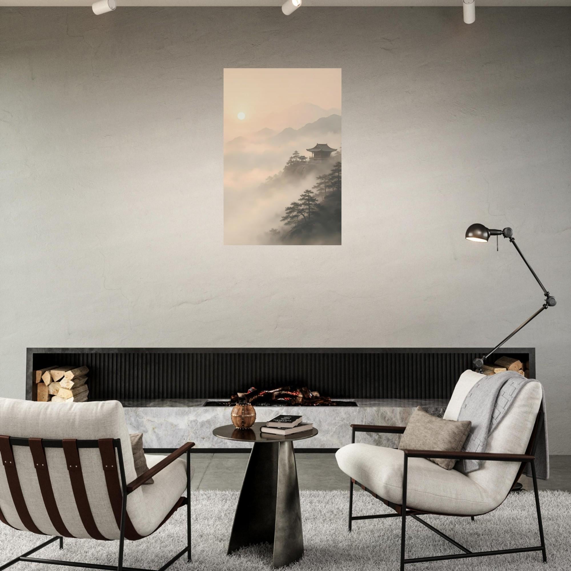 Japandi Landscape Wall Art — artwork view 2