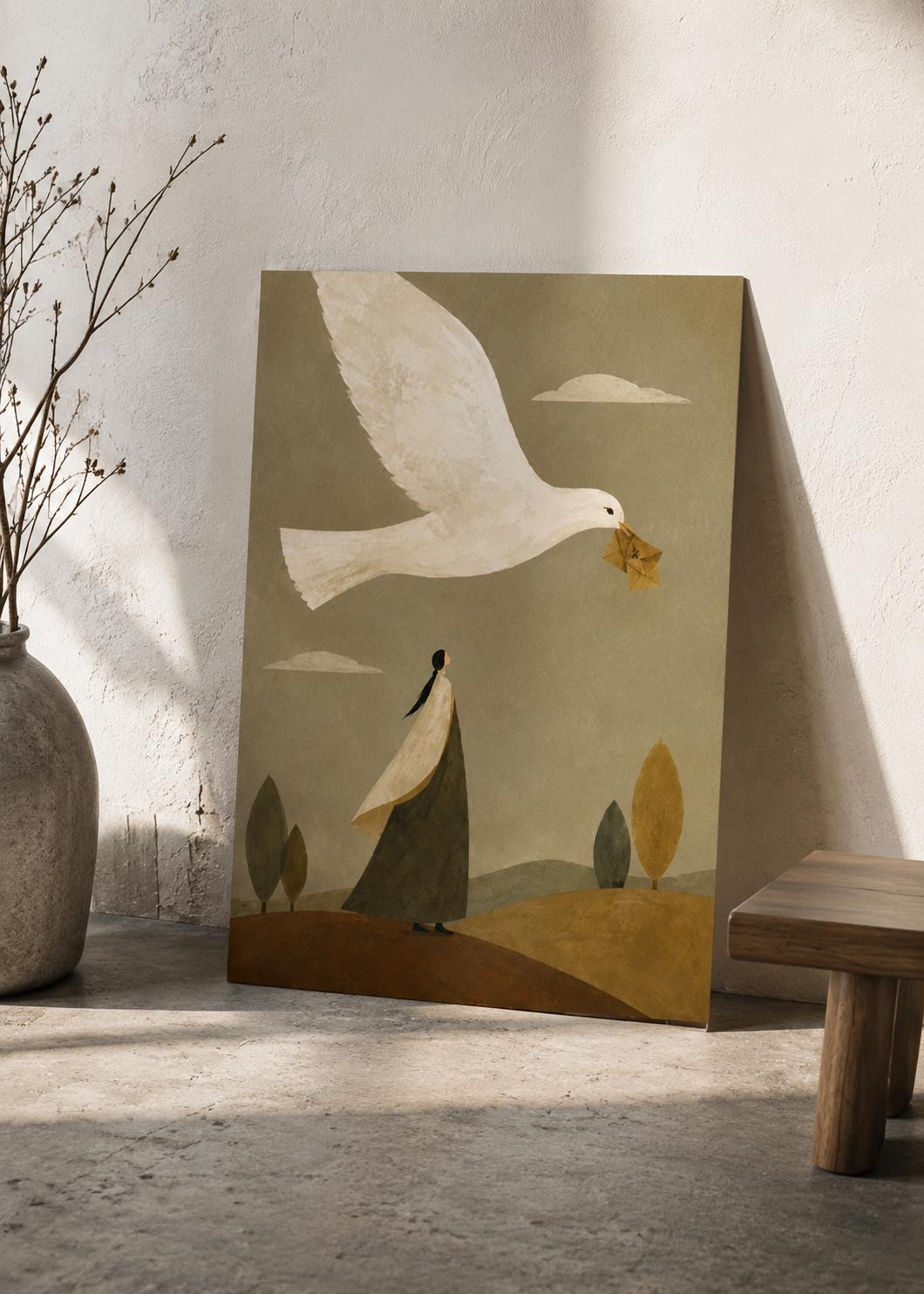 Scandinavian Bird Wall Art — artwork