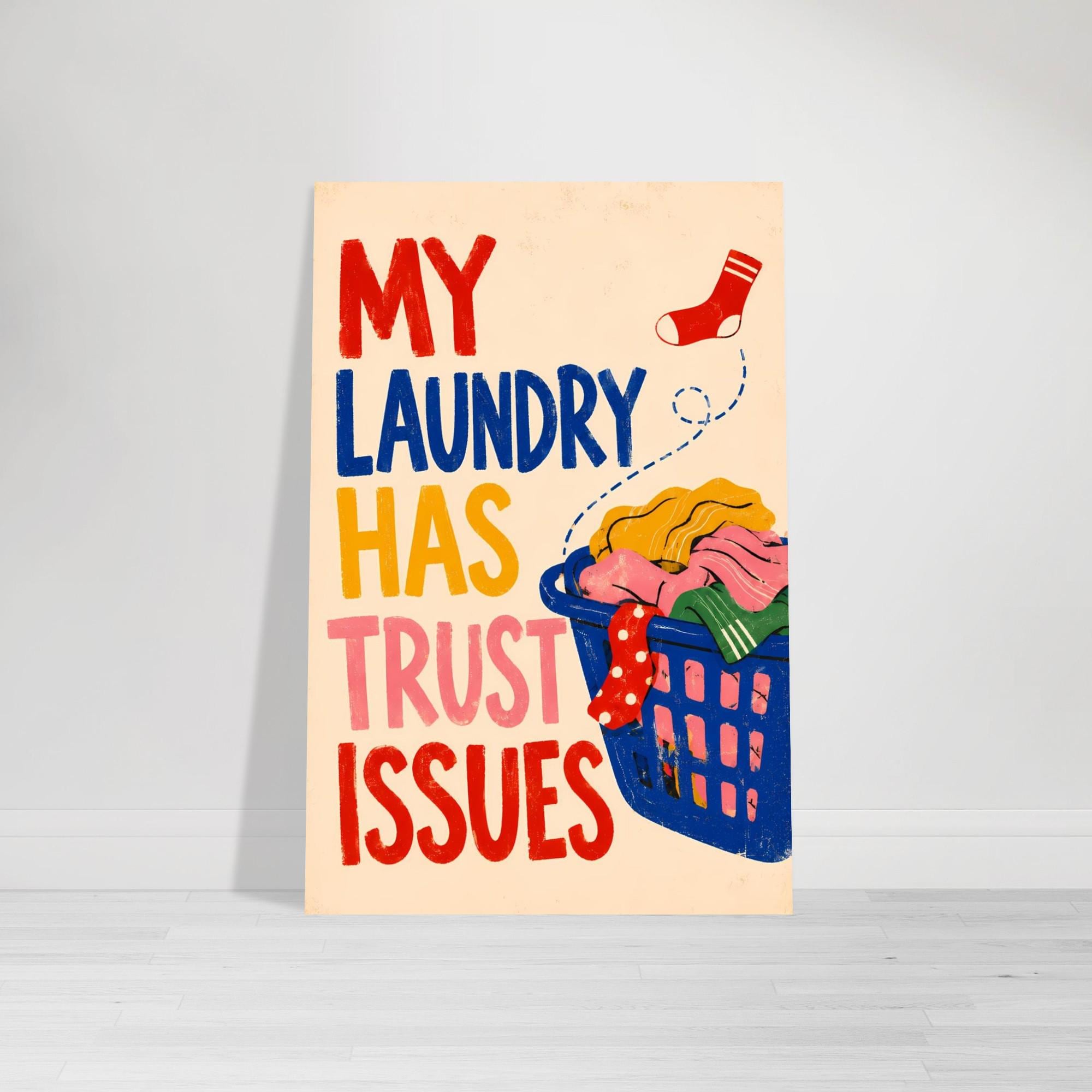 Retro Typography Wall Art — artwork view 2