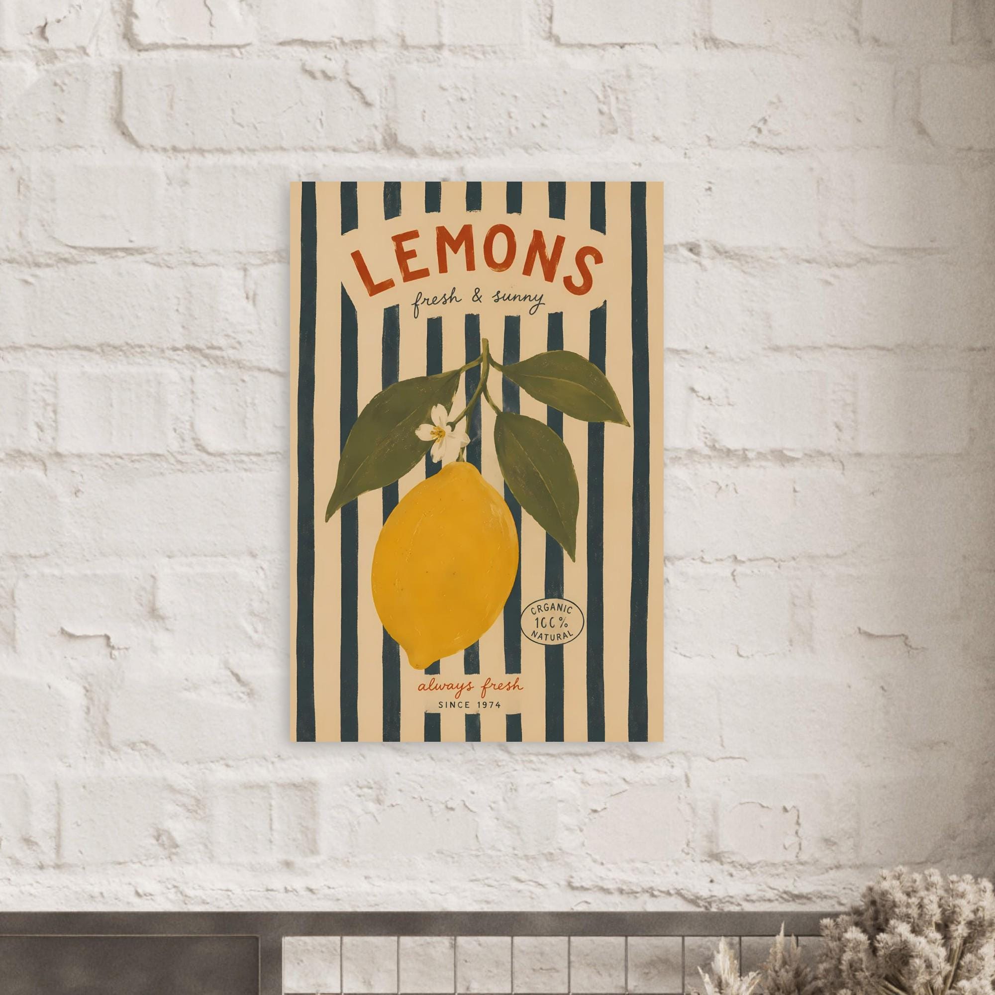 Mediterranean Lemon Wall Art — artwork view 2