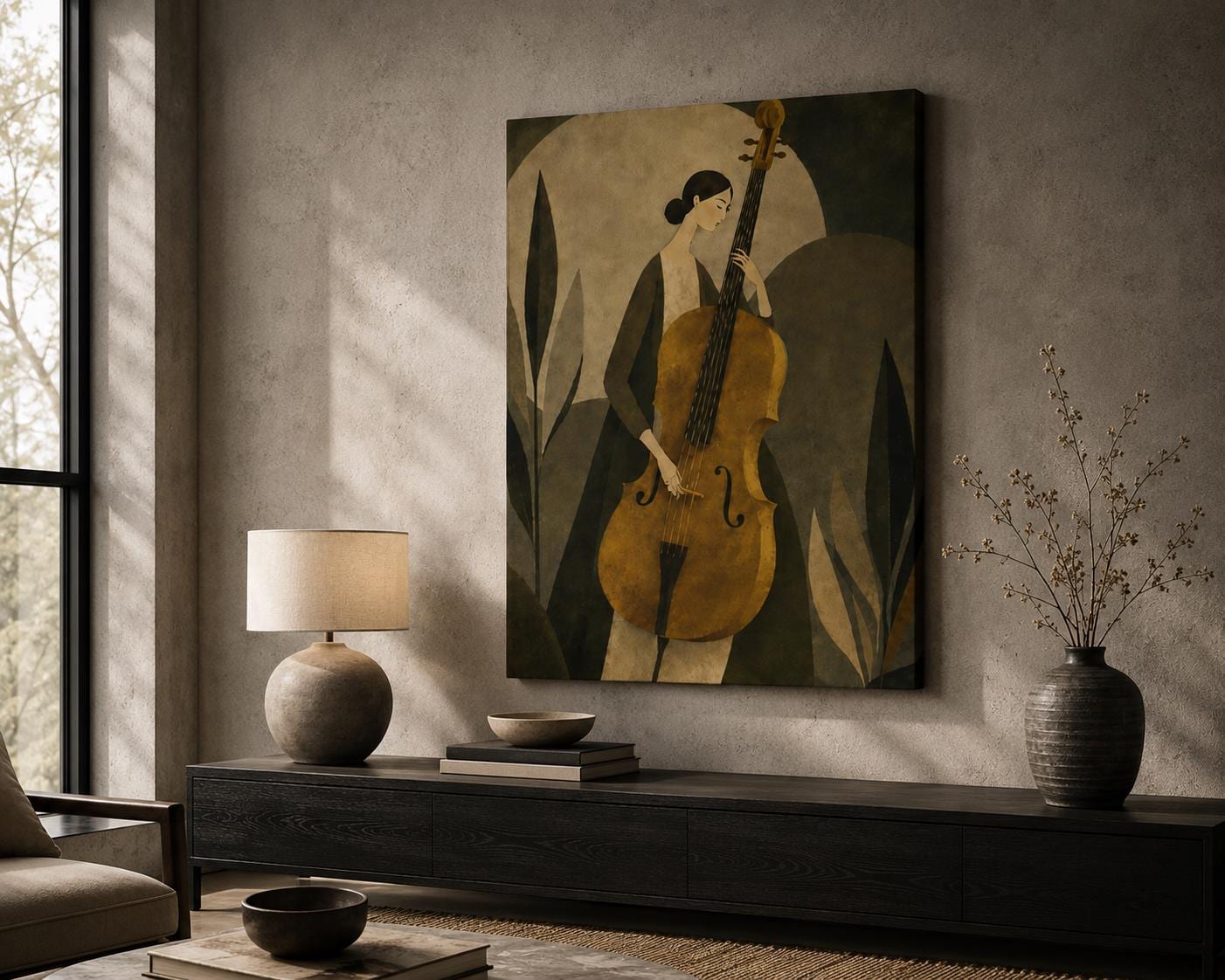 Scandinavian Abstract Wall Art — artwork view 2