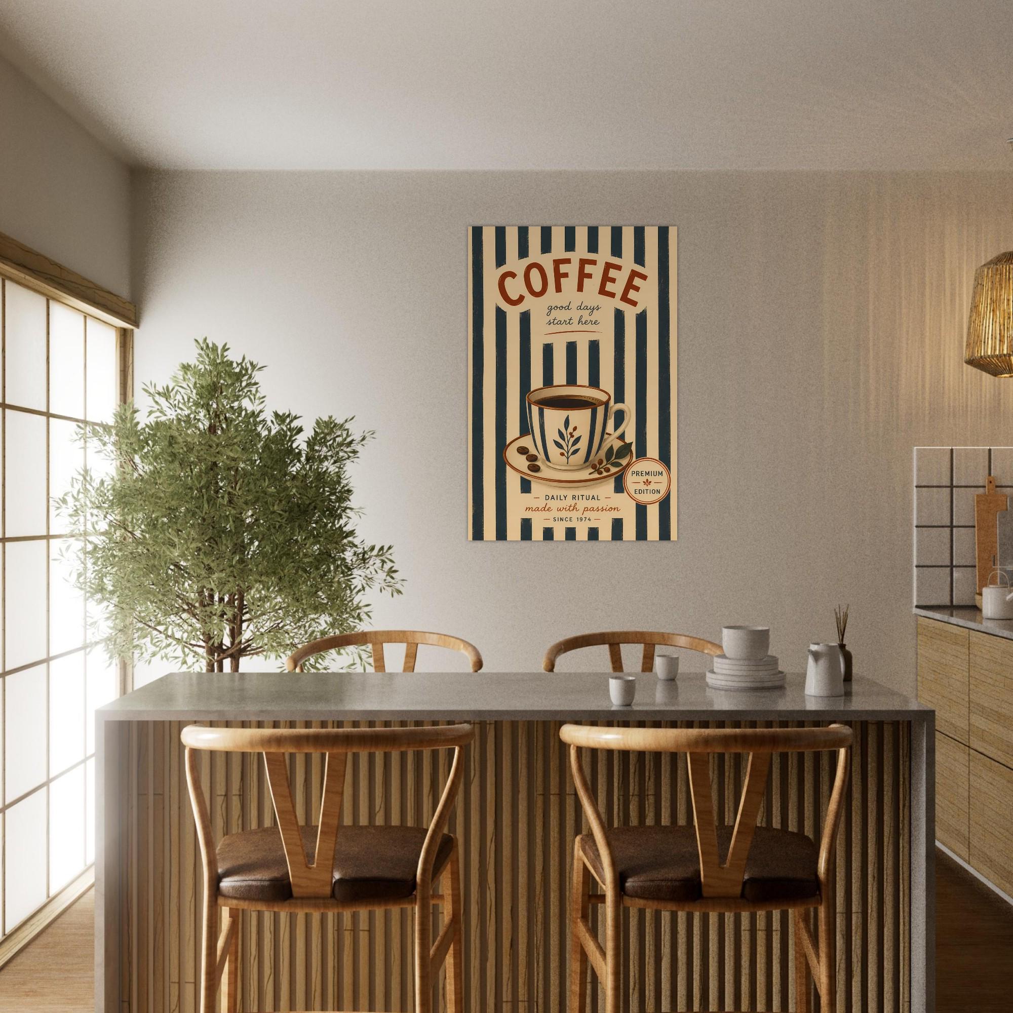 Retro Coffee Wall Art — artwork view 2