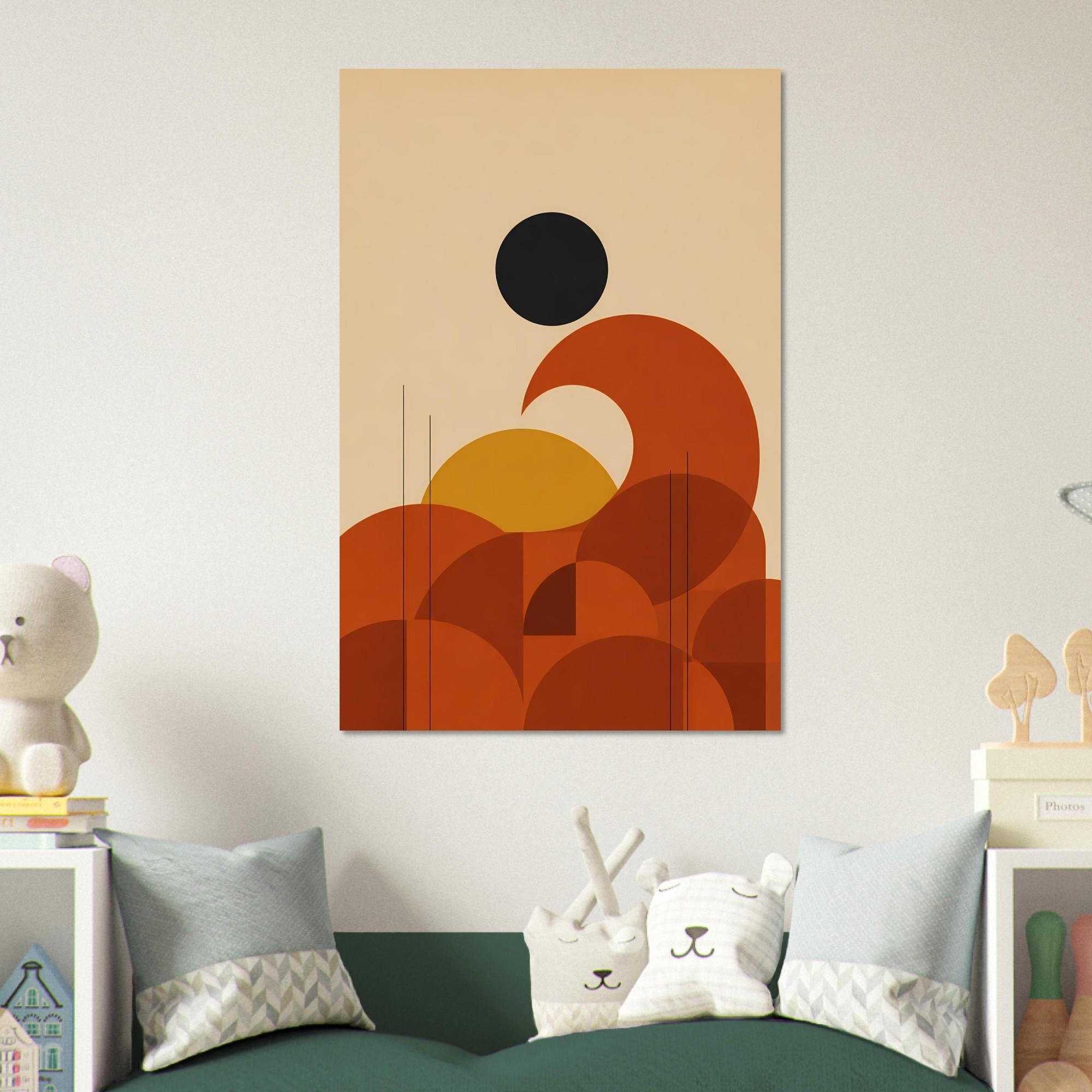 Bauhaus Geometric Wall Art — artwork view 2