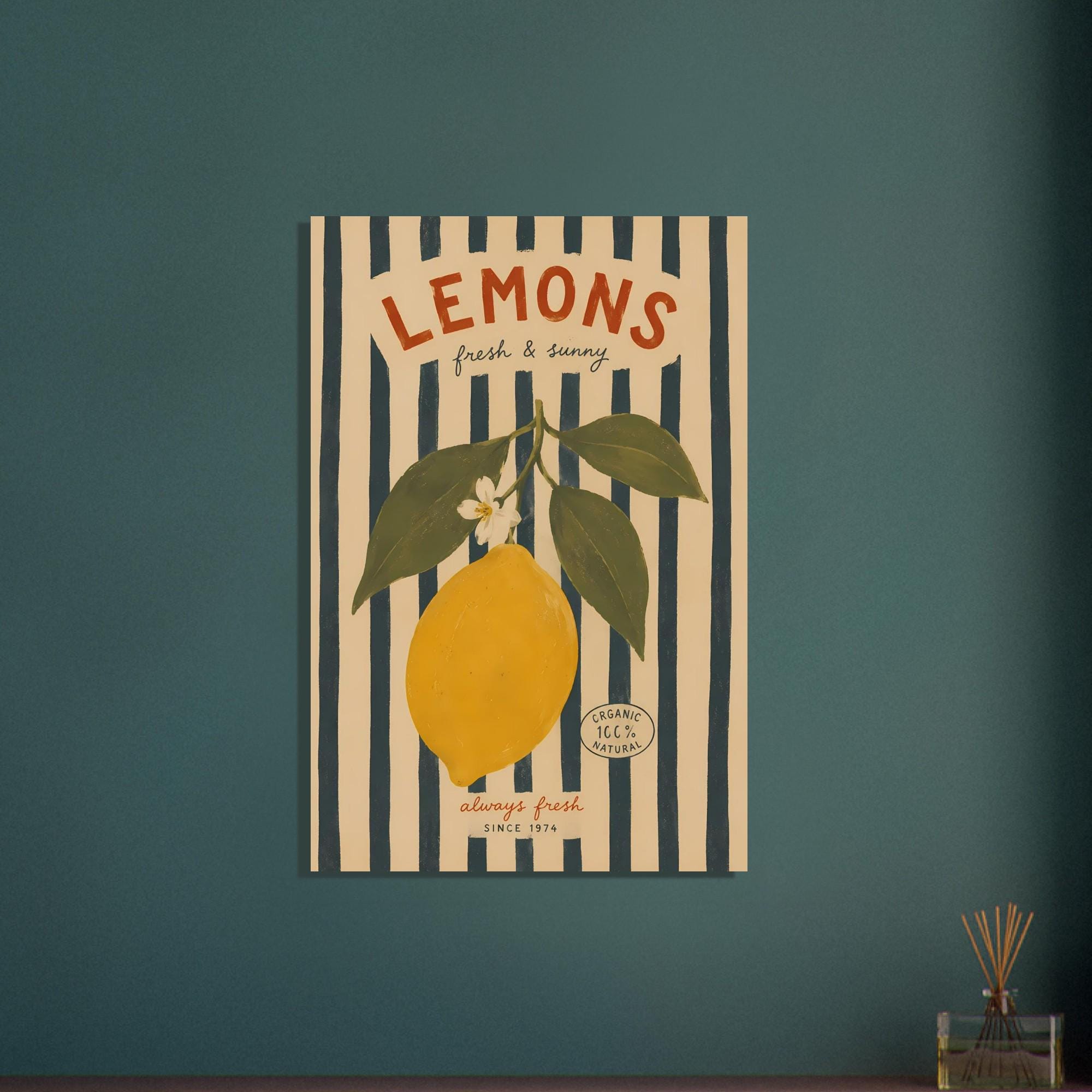 Mediterranean Lemon Wall Art — artwork