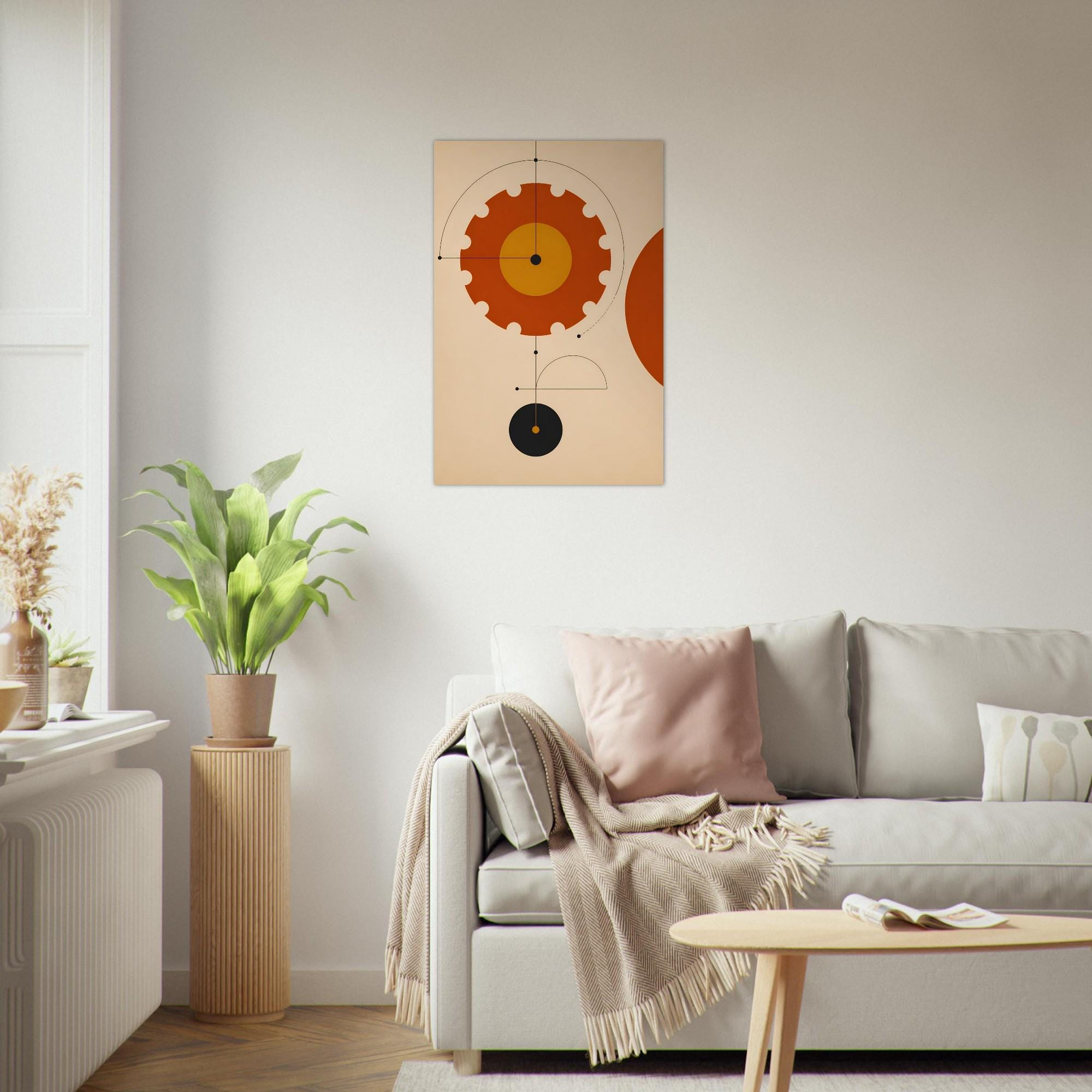 Bauhaus Geometric Wall Art — artwork view 2