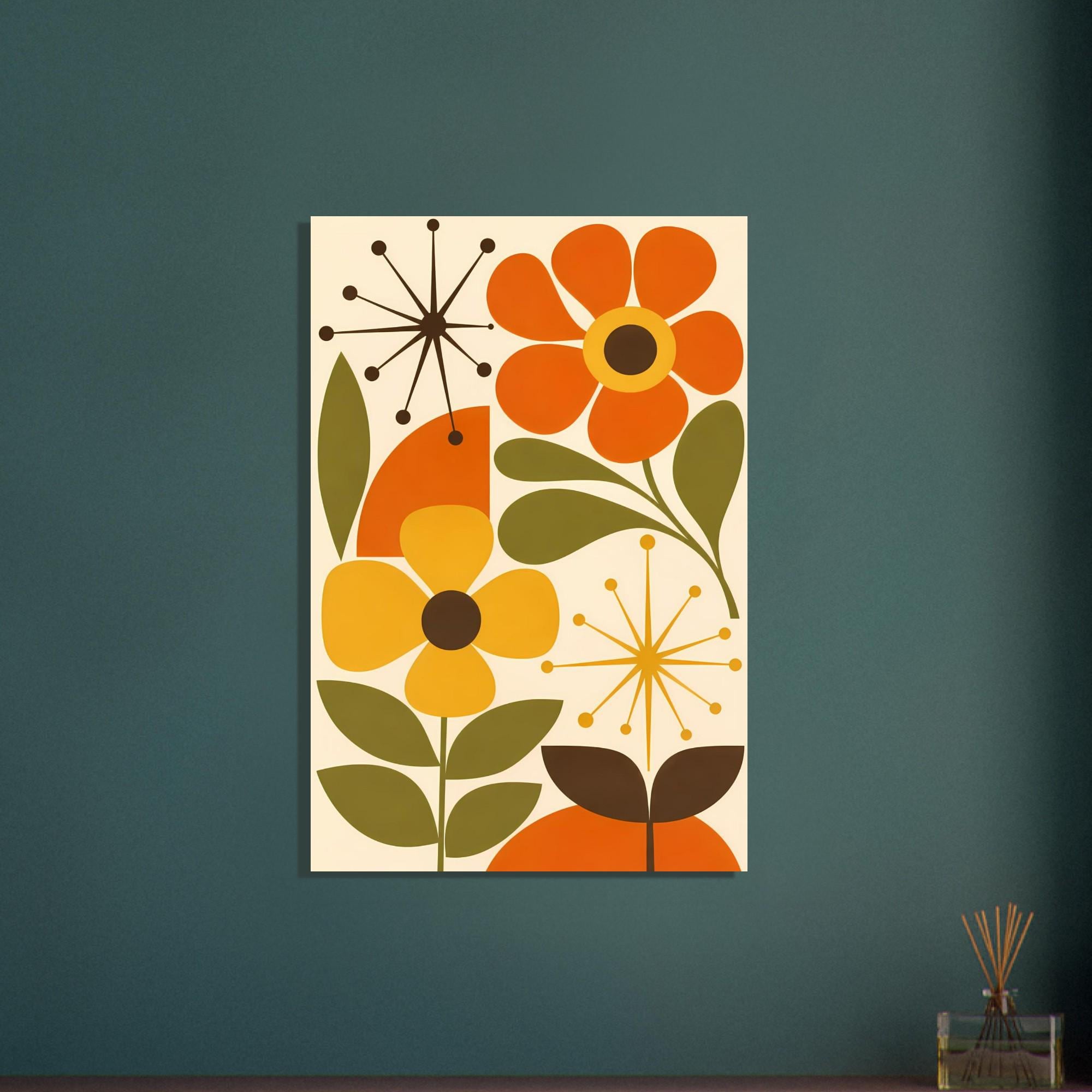 Bauhaus Botanical Wall Art — artwork view 2