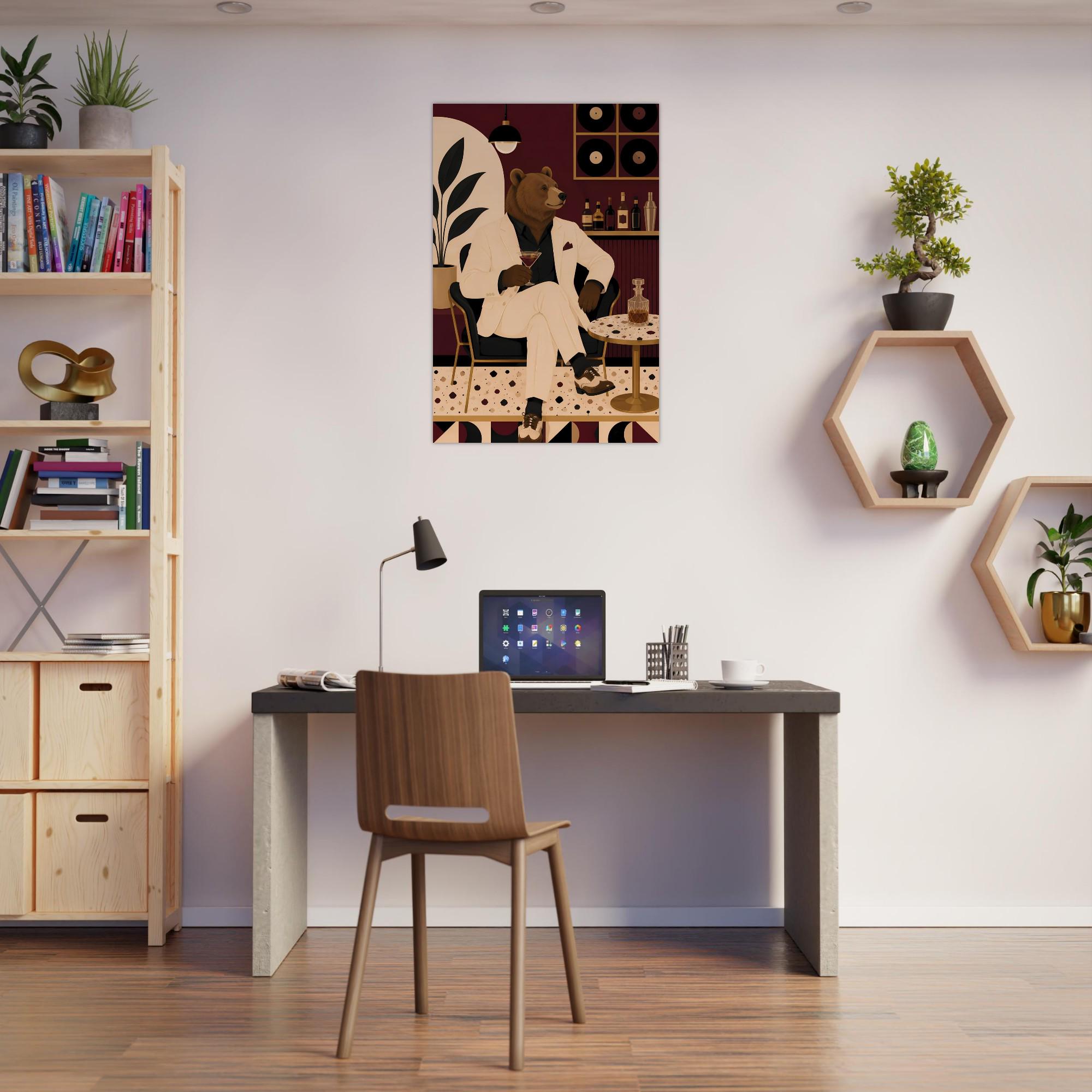Mid Century Cocktail Wall Art — artwork view 2
