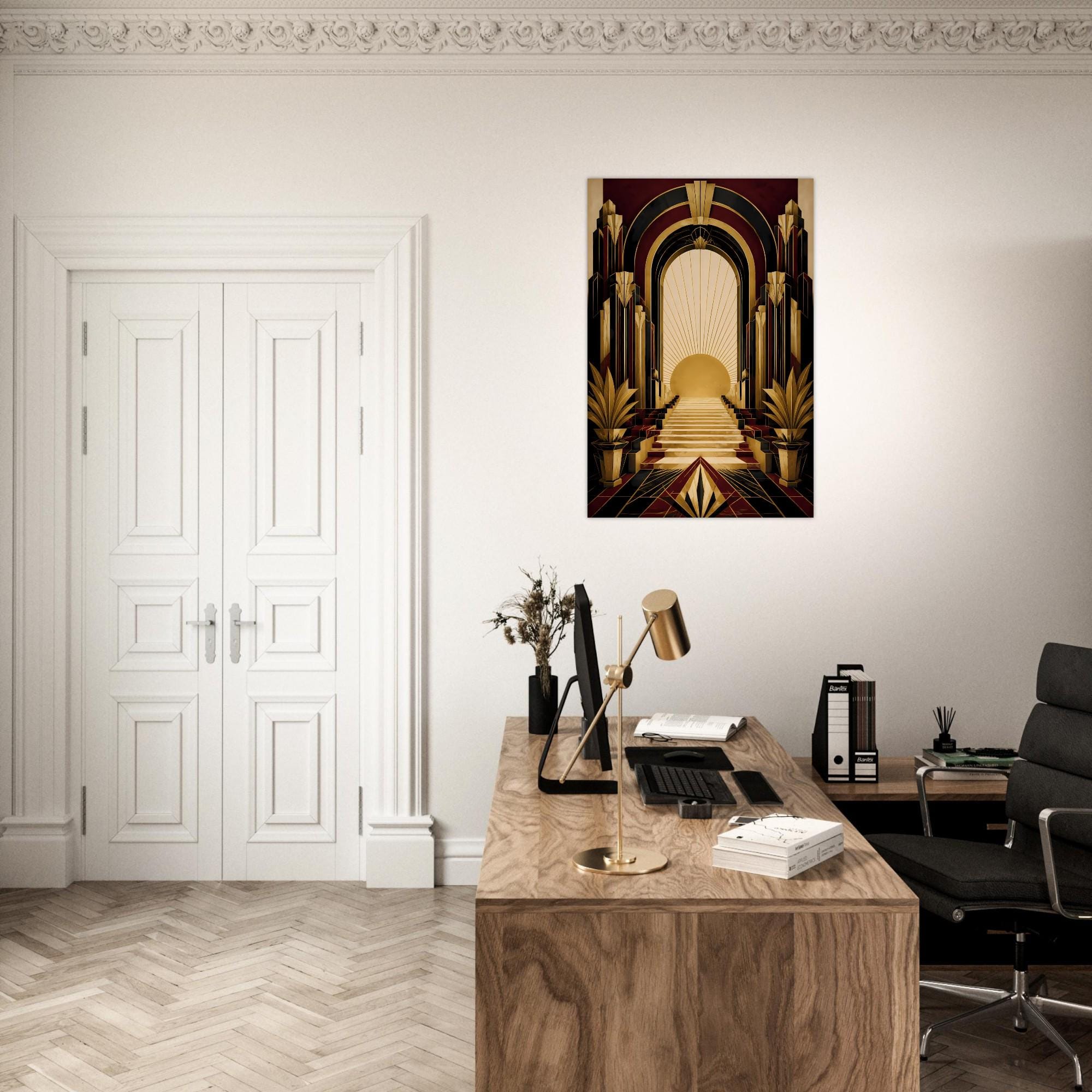 Art Deco Geometric Wall Art — artwork view 2