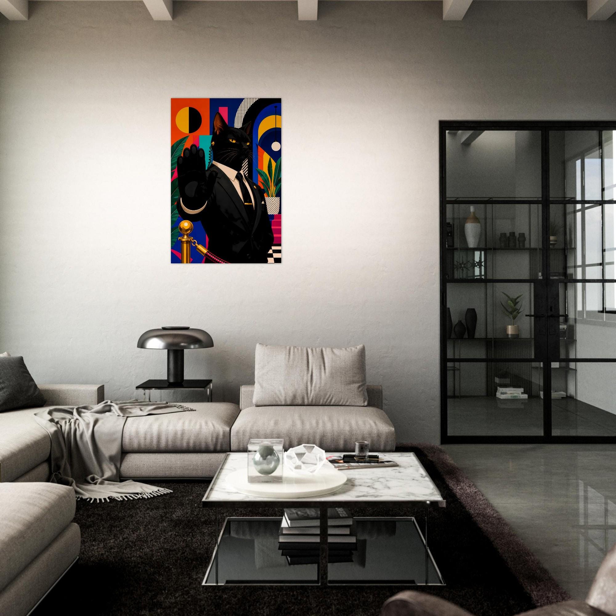 Mid Century Geometric Wall Art — artwork view 2