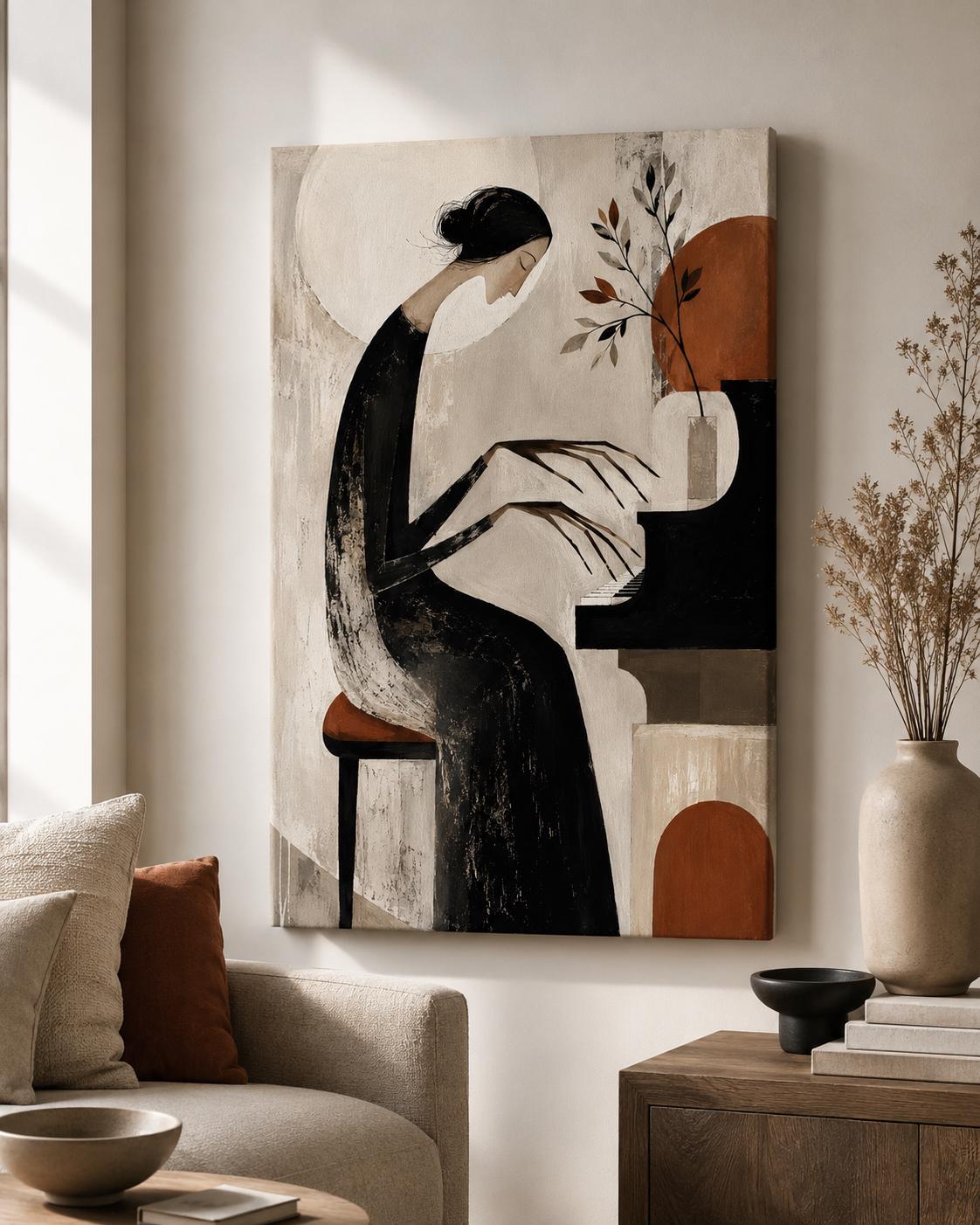Scandinavian Abstract Wall Art — artwork view 2