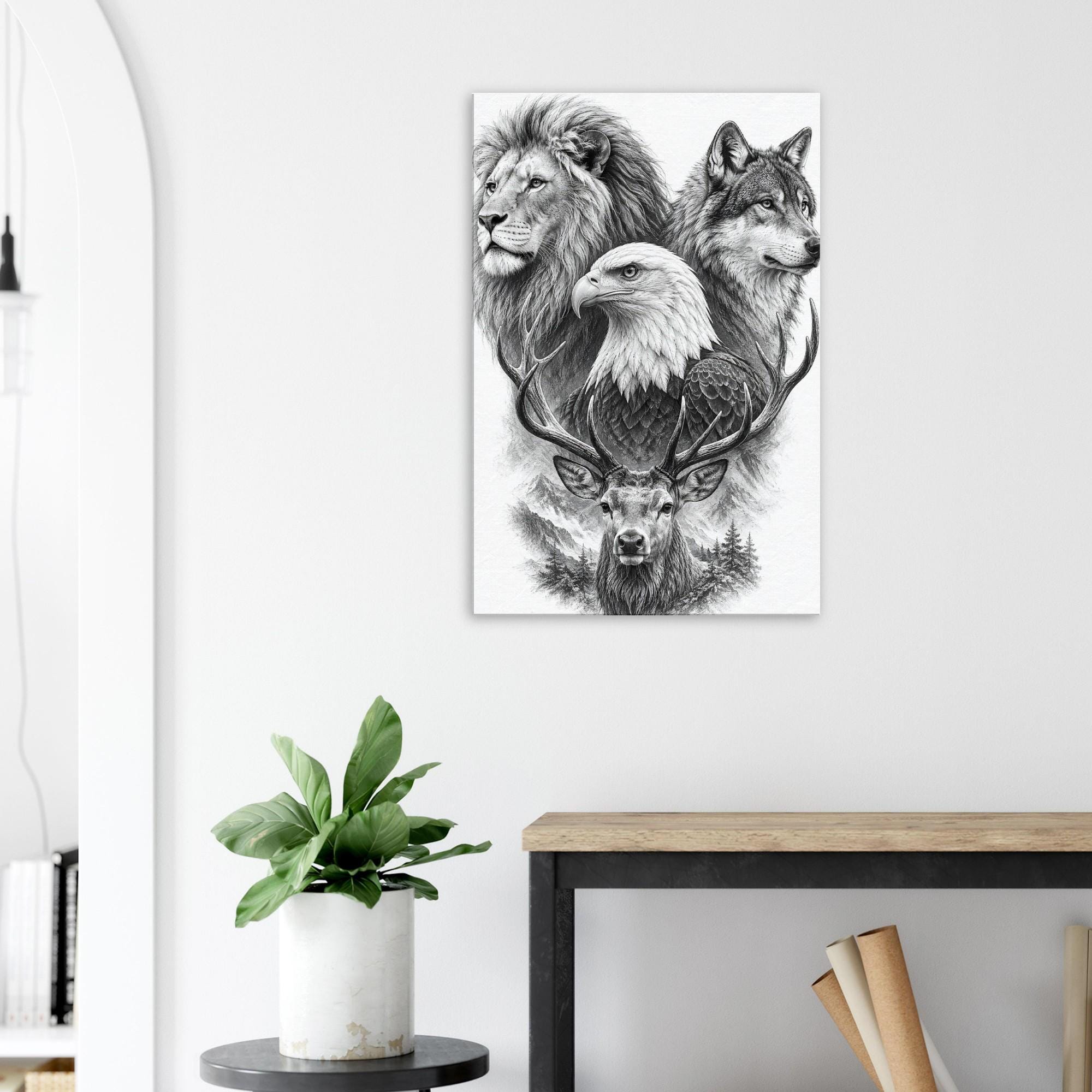 Animal Canvas Wall Art — artwork view 2