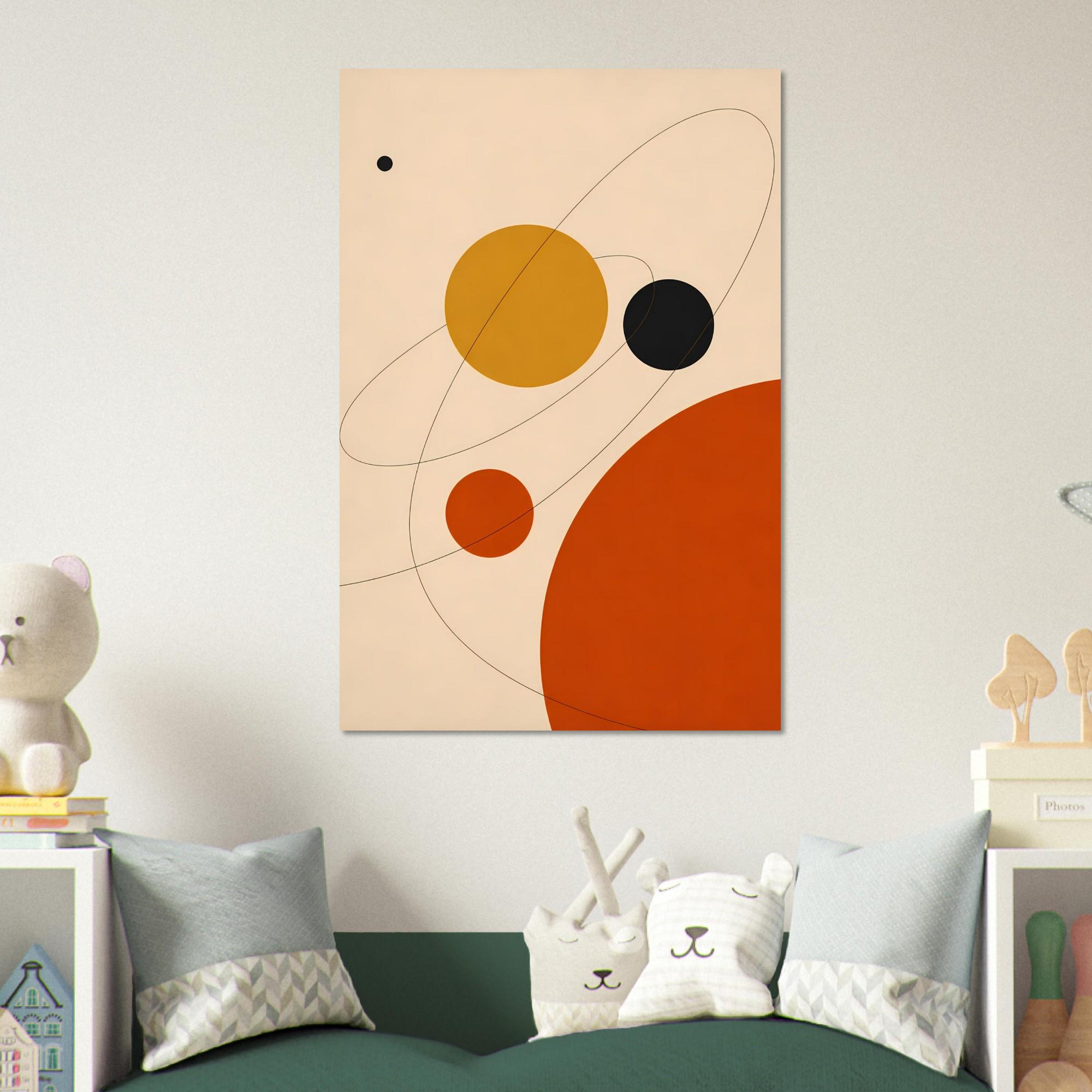 Bauhaus Geometric Wall Art — artwork view 2