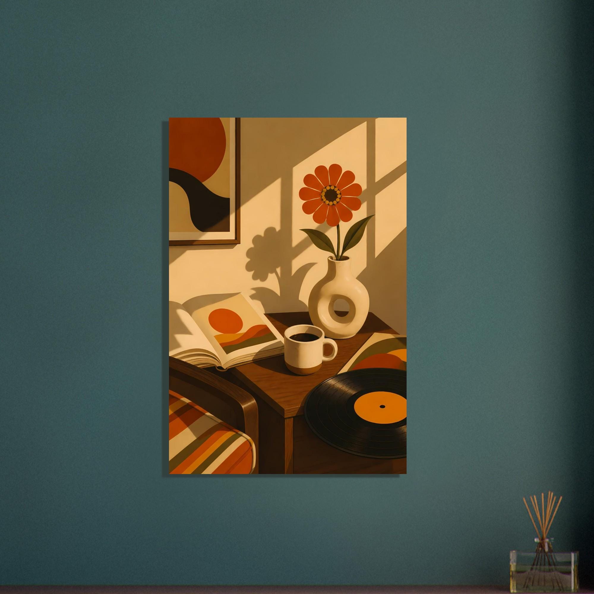 Mid Century Floral Wall Art — artwork
