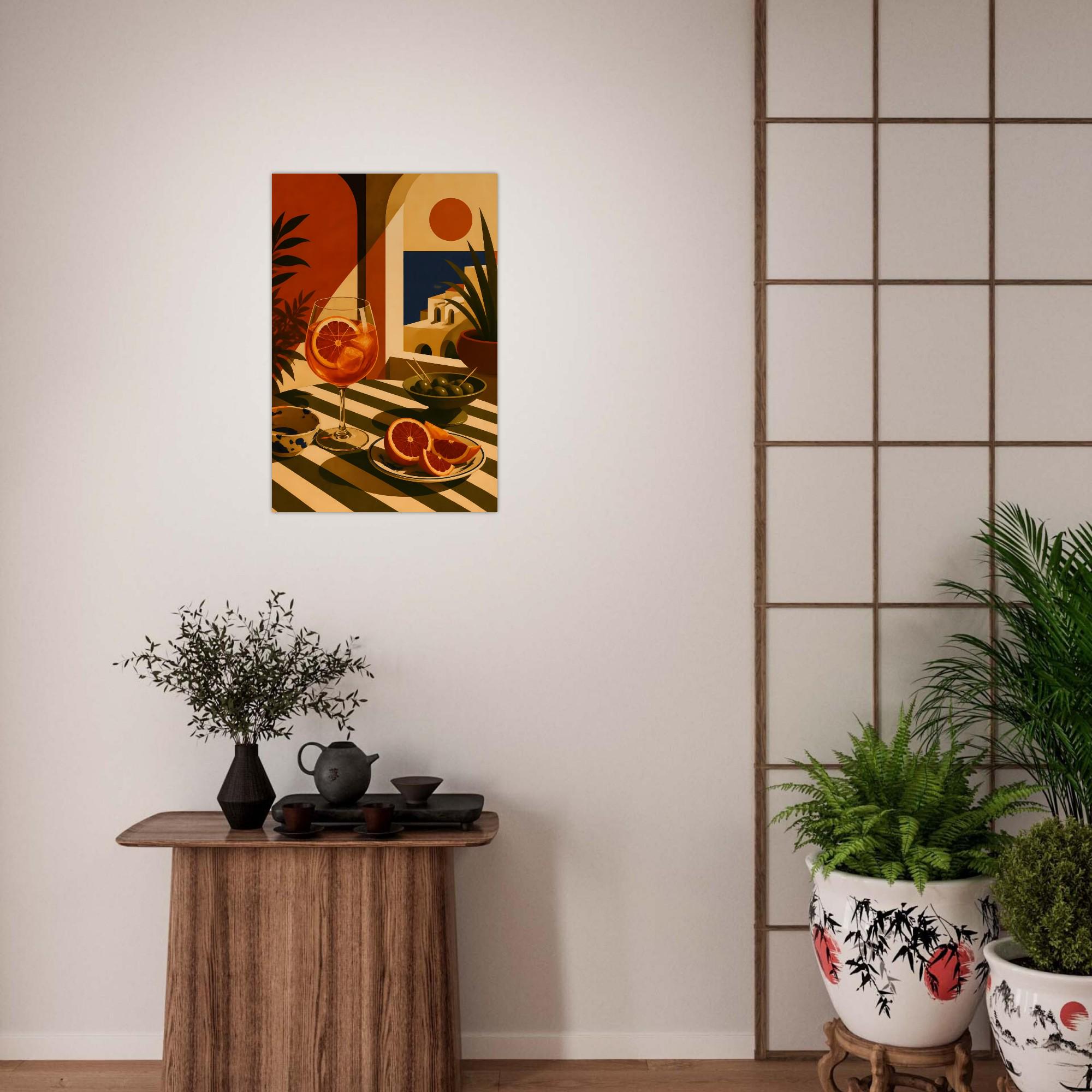 Mediterranean Cocktail Wall Art — artwork view 2