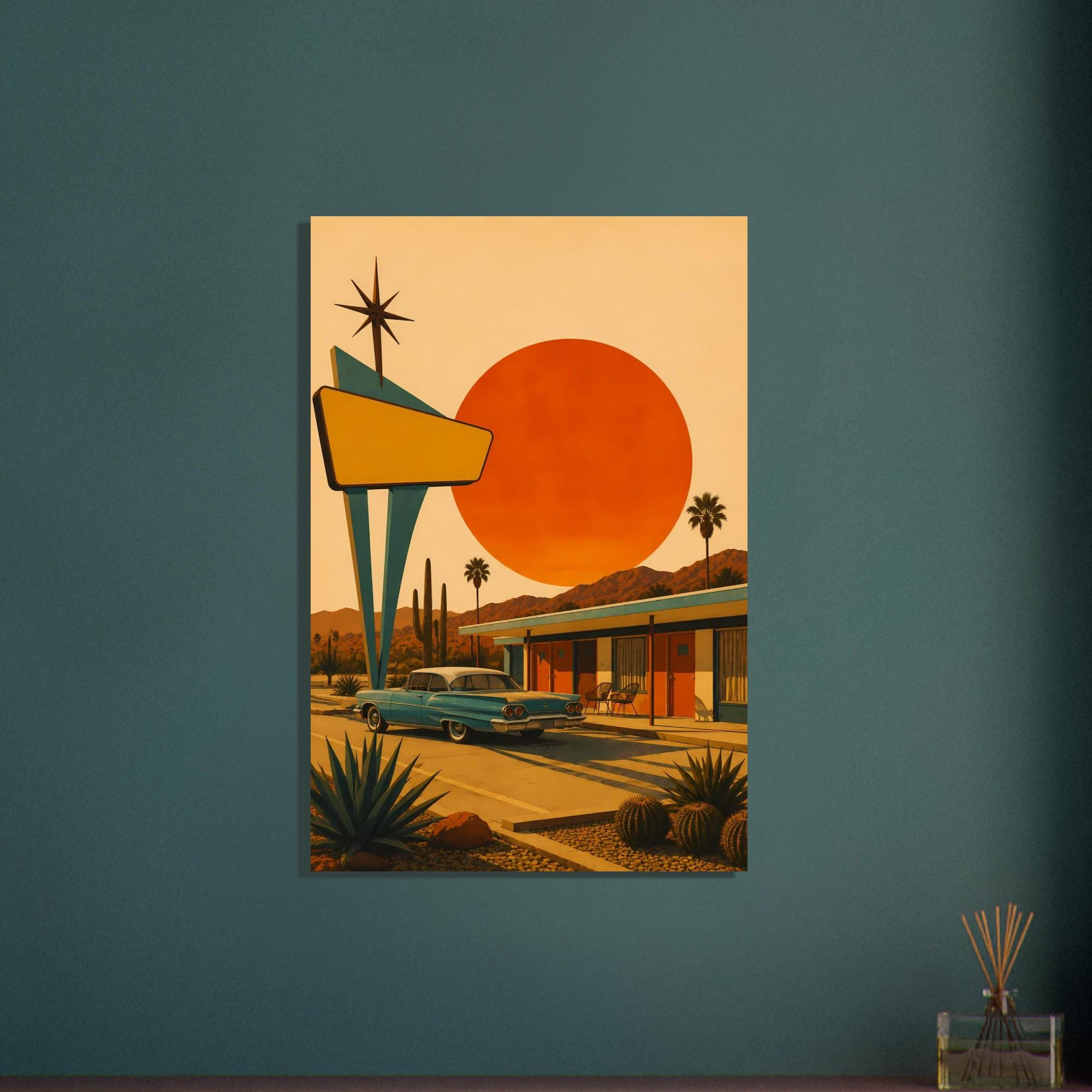 Mid Century Landscape Wall Art — artwork view 2