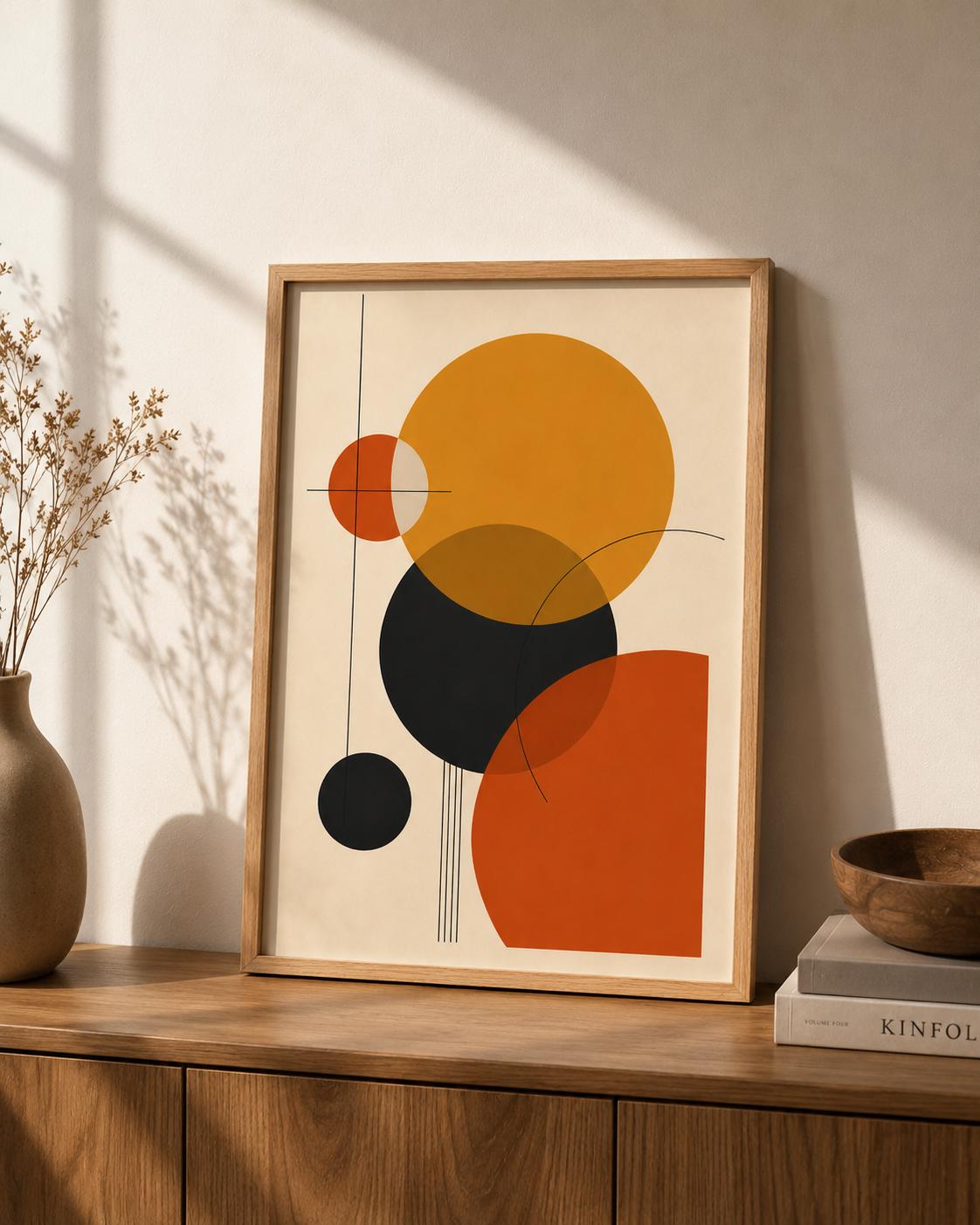Bauhaus Geometric Wall Art — artwork