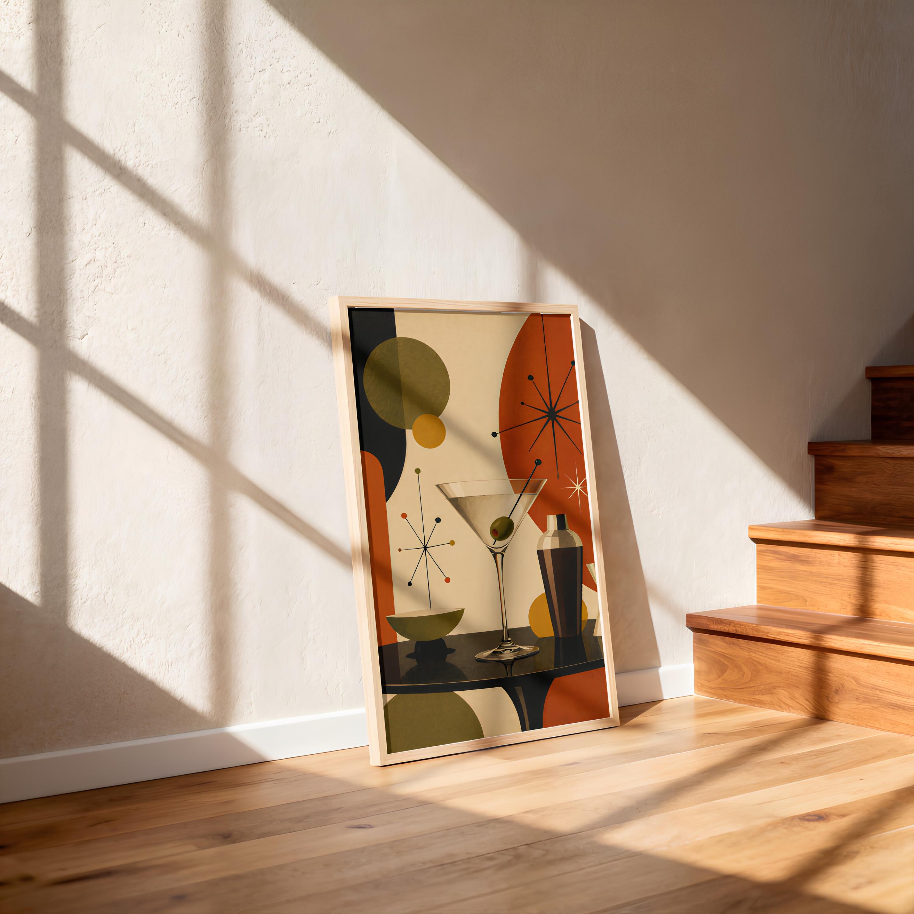 Mid Century Cocktail Wall Art — artwork