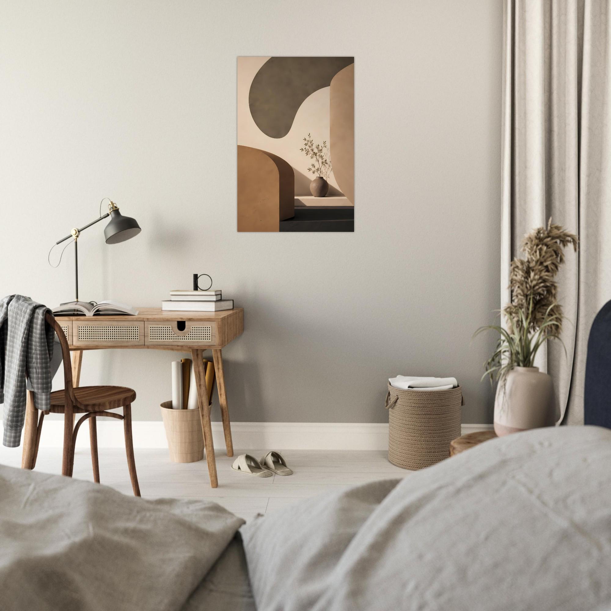 Japandi Botanical Wall Art — artwork view 2