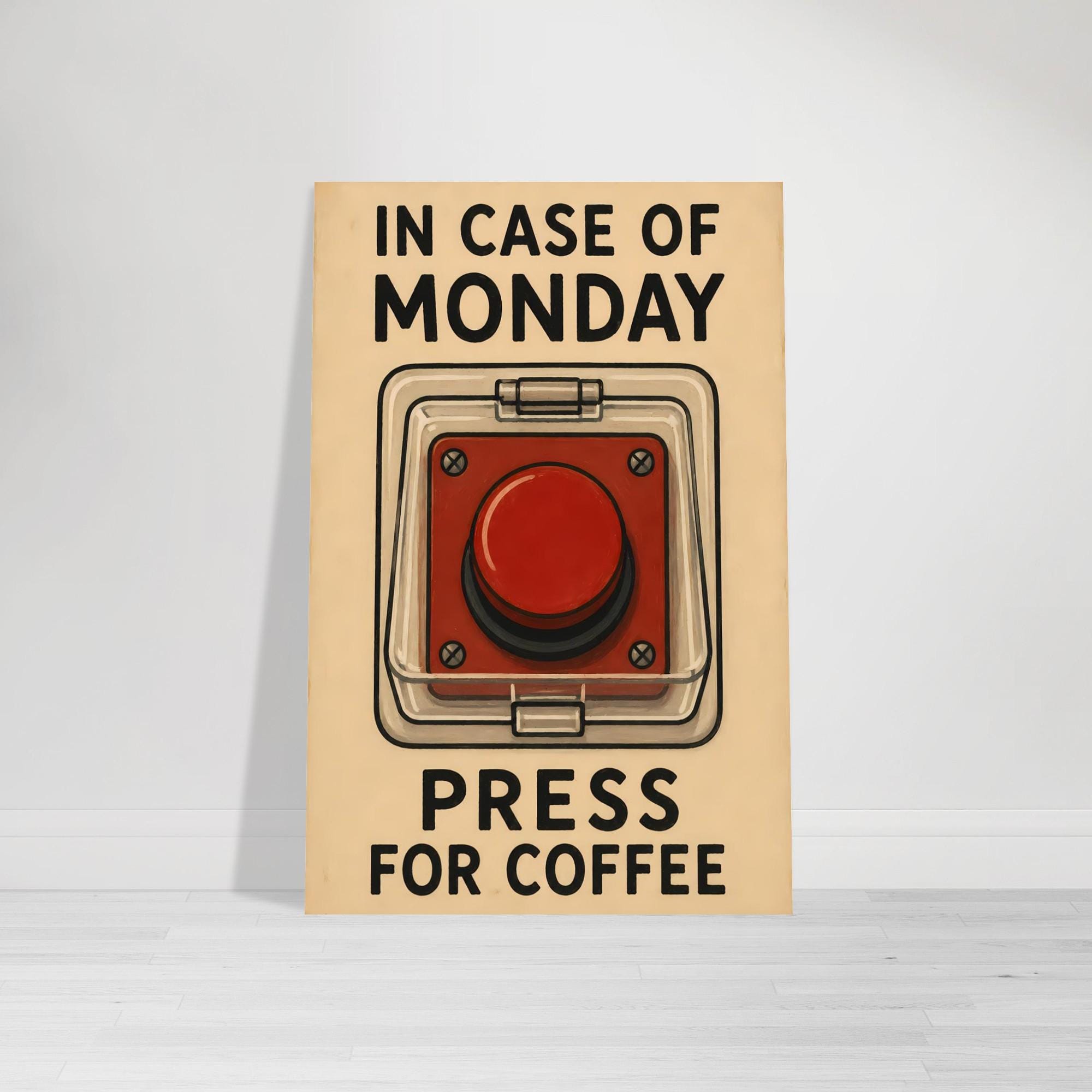 Retro Coffee Wall Art — artwork view 2