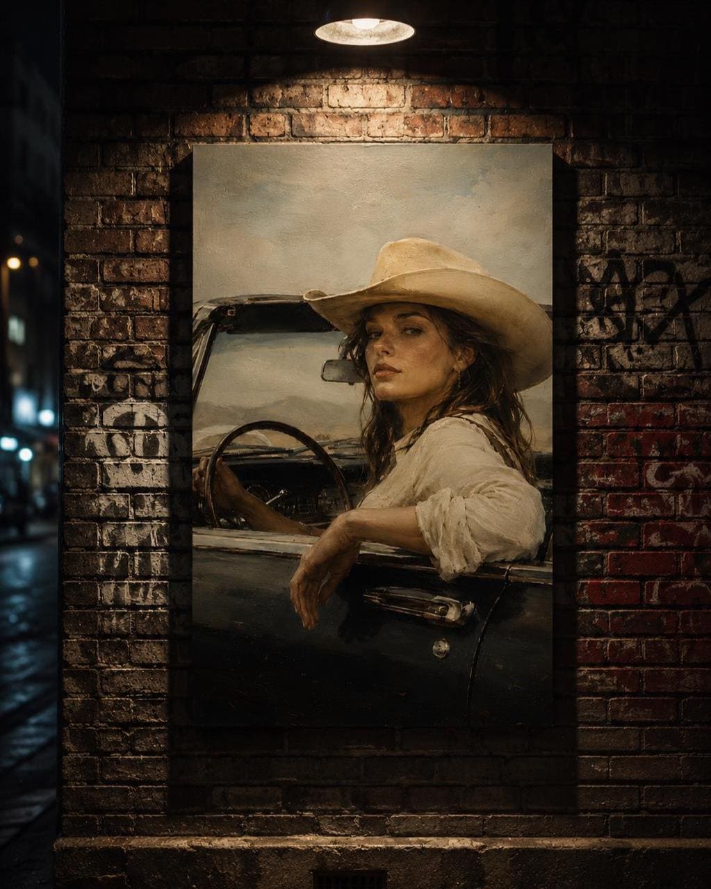 Vintage Cowgirl Wall Art — artwork